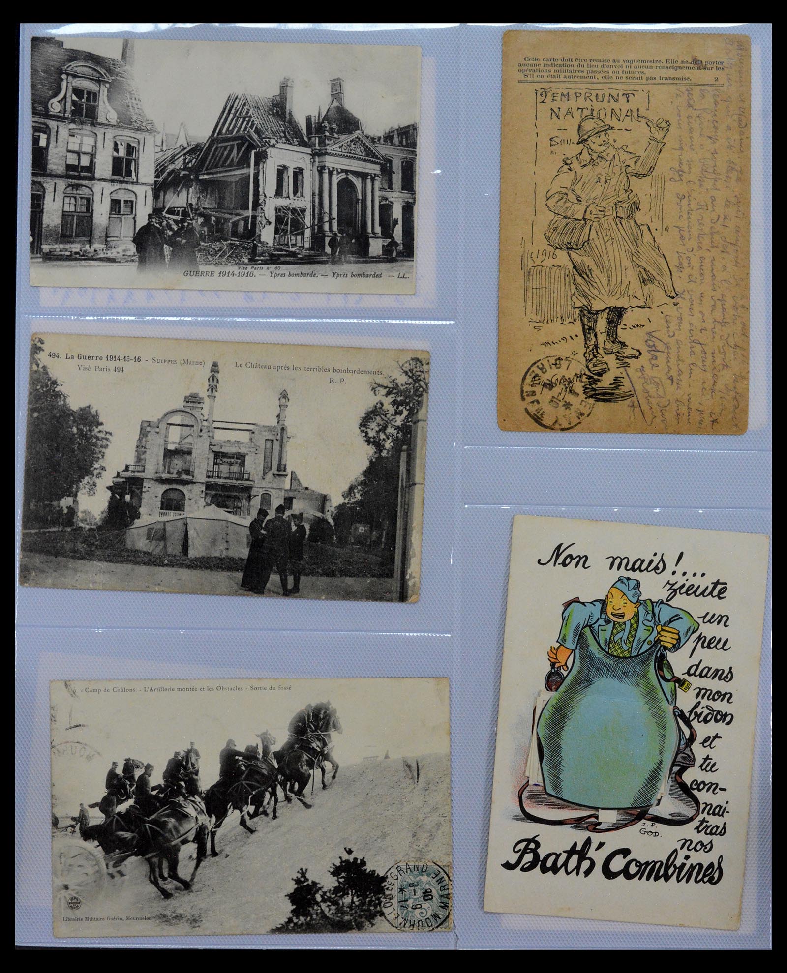 40519 0014 - Postzegel verzameling 40519 Motief 1e wereldoorlog 1914-1918.