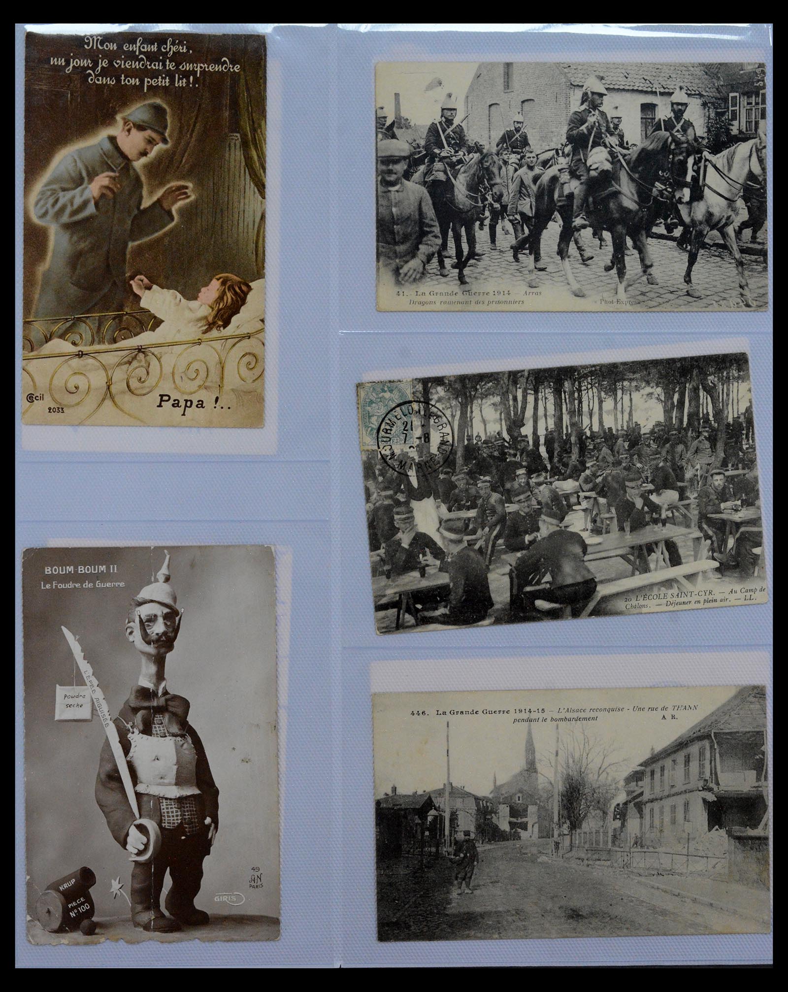 40519 0015 - Postzegel verzameling 40519 Motief 1e wereldoorlog 1914-1918.
