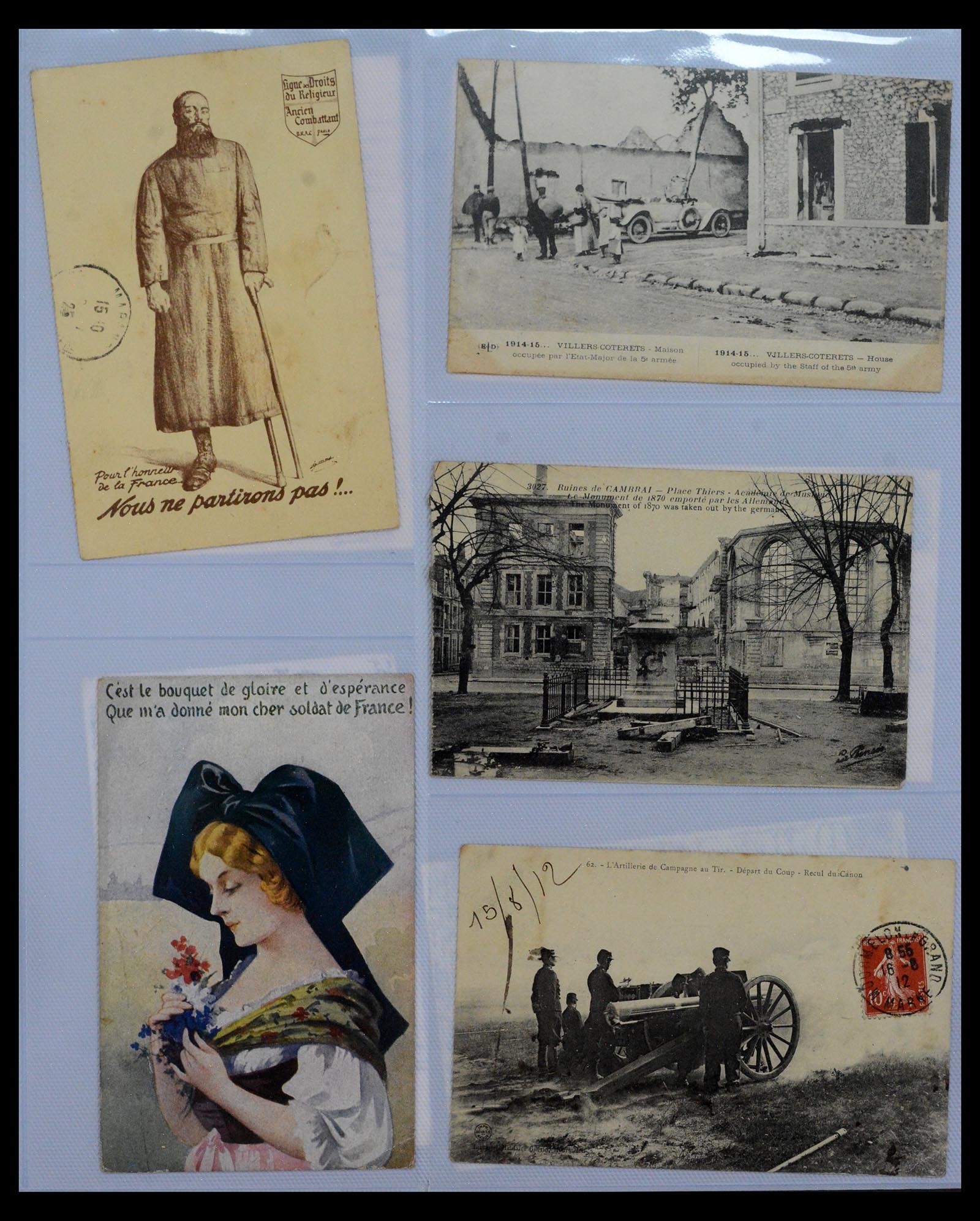 40519 0019 - Postzegel verzameling 40519 Motief 1e wereldoorlog 1914-1918.