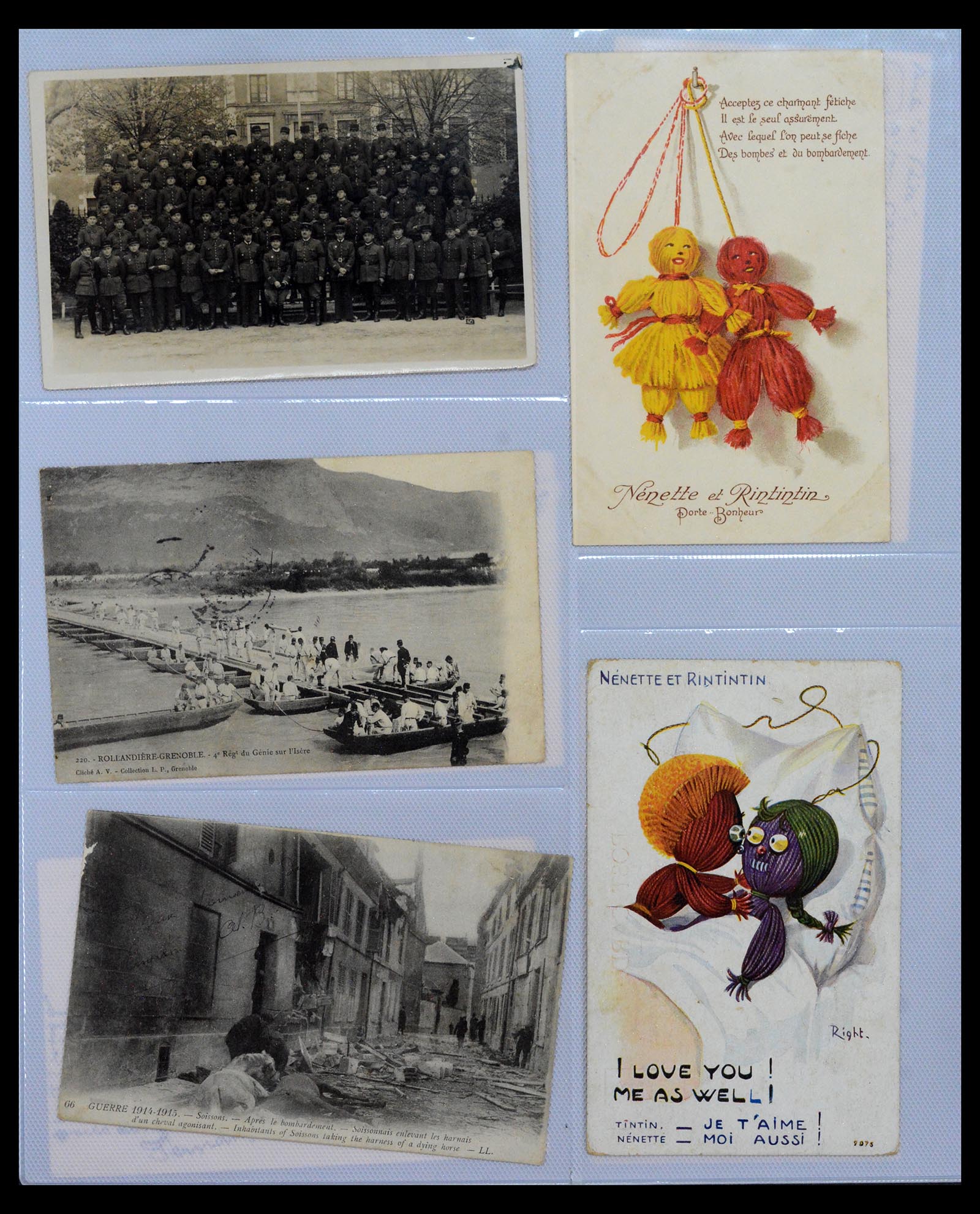 40519 0020 - Postzegel verzameling 40519 Motief 1e wereldoorlog 1914-1918.