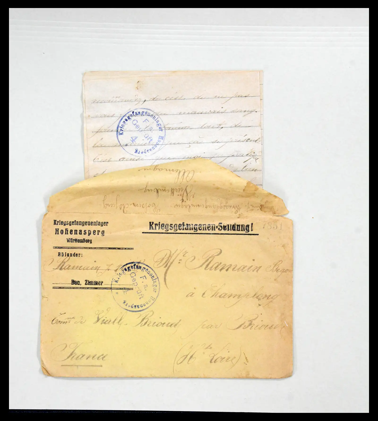 40521 0009 - Stamp collection 40521 Thematics 1st Worldwar exhitibion collection 1915
