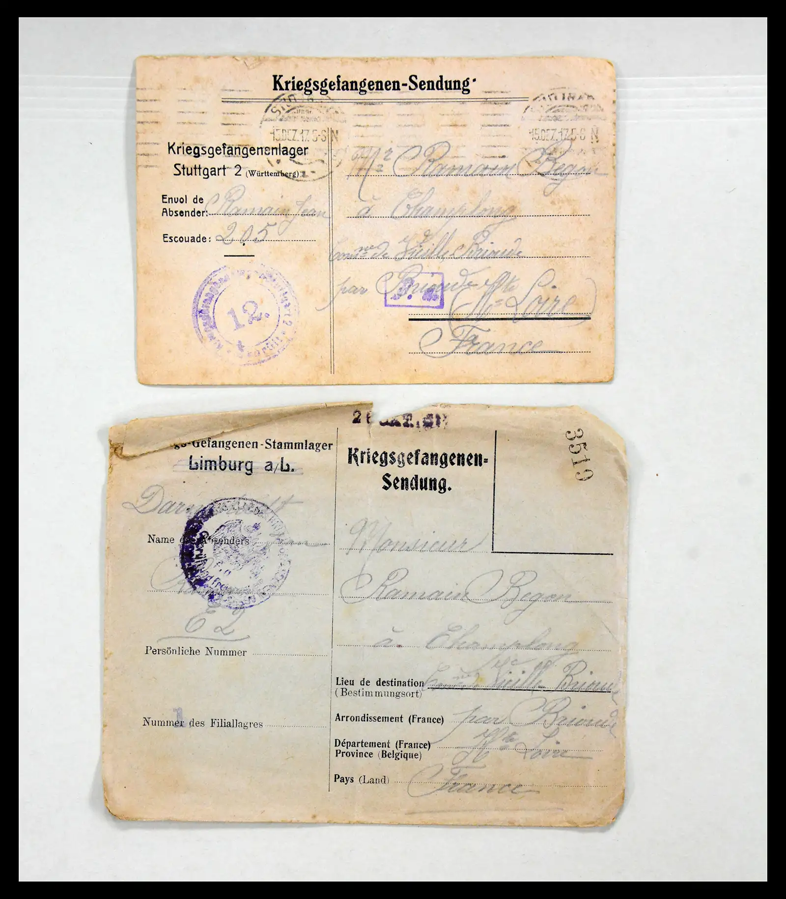40521 0017 - Stamp collection 40521 Thematics 1st Worldwar exhitibion collection 1915