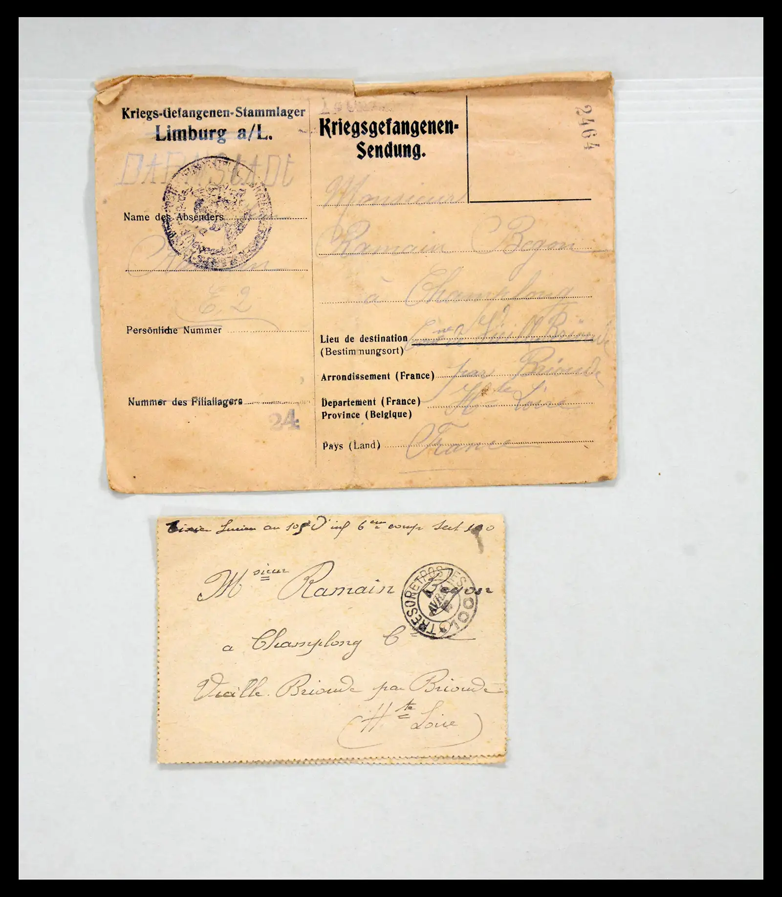 40521 0018 - Stamp collection 40521 Thematics 1st Worldwar exhitibion collection 1915