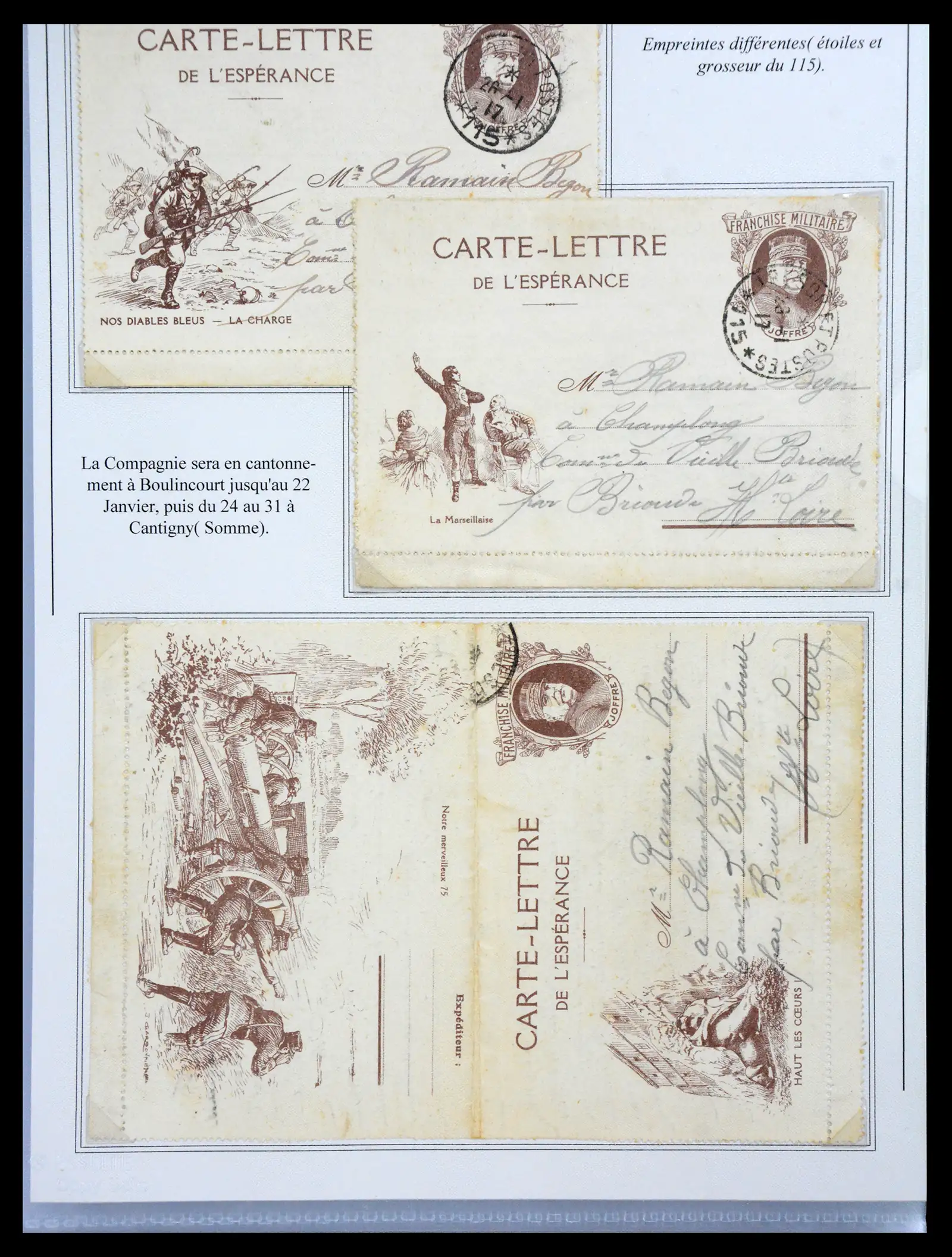 40521 0050 - Stamp collection 40521 Thematics 1st Worldwar exhitibion collection 1915-1918.