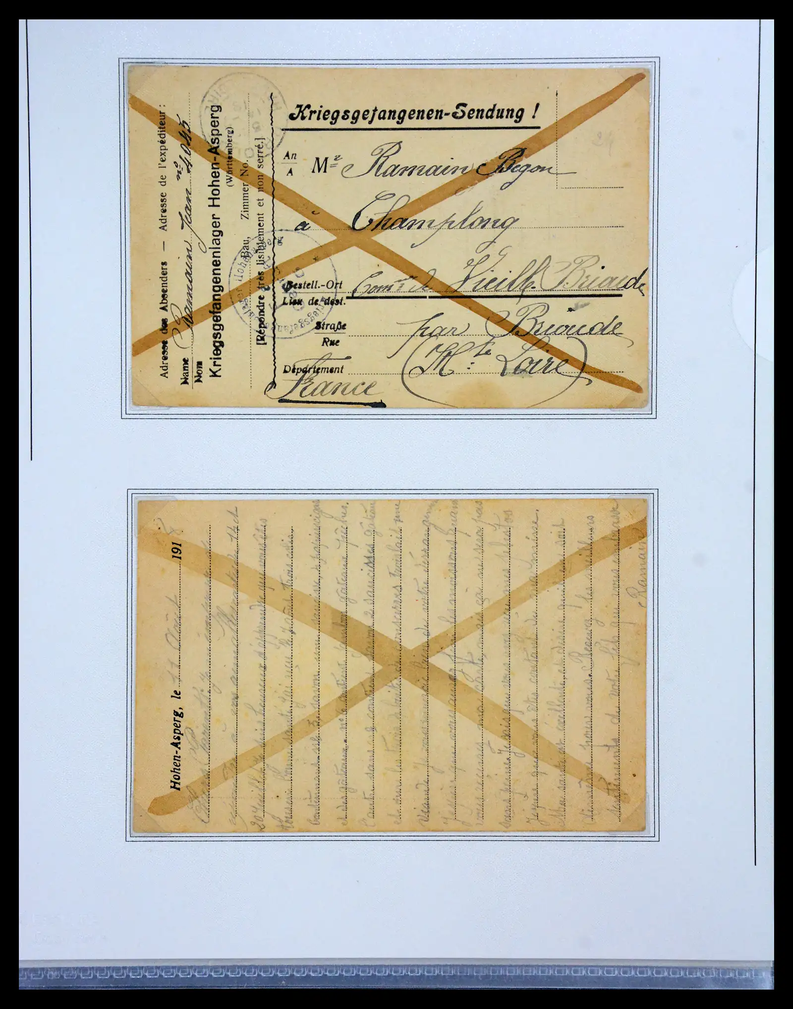 40521 0060 - Stamp collection 40521 Thematics 1st Worldwar exhitibion collection 1915-1918.