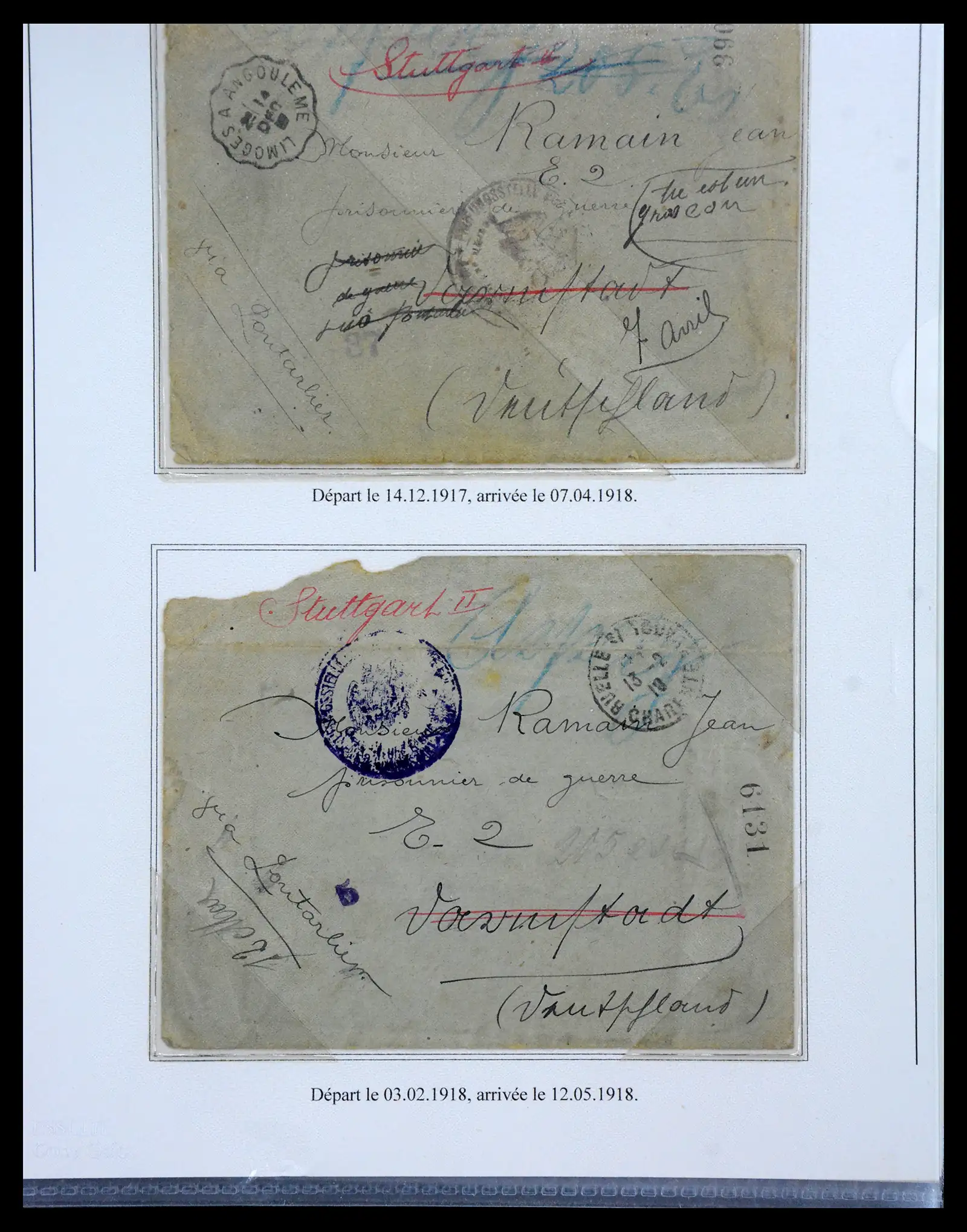 40521 0062 - Stamp collection 40521 Thematics 1st Worldwar exhitibion collection 1915-1918.