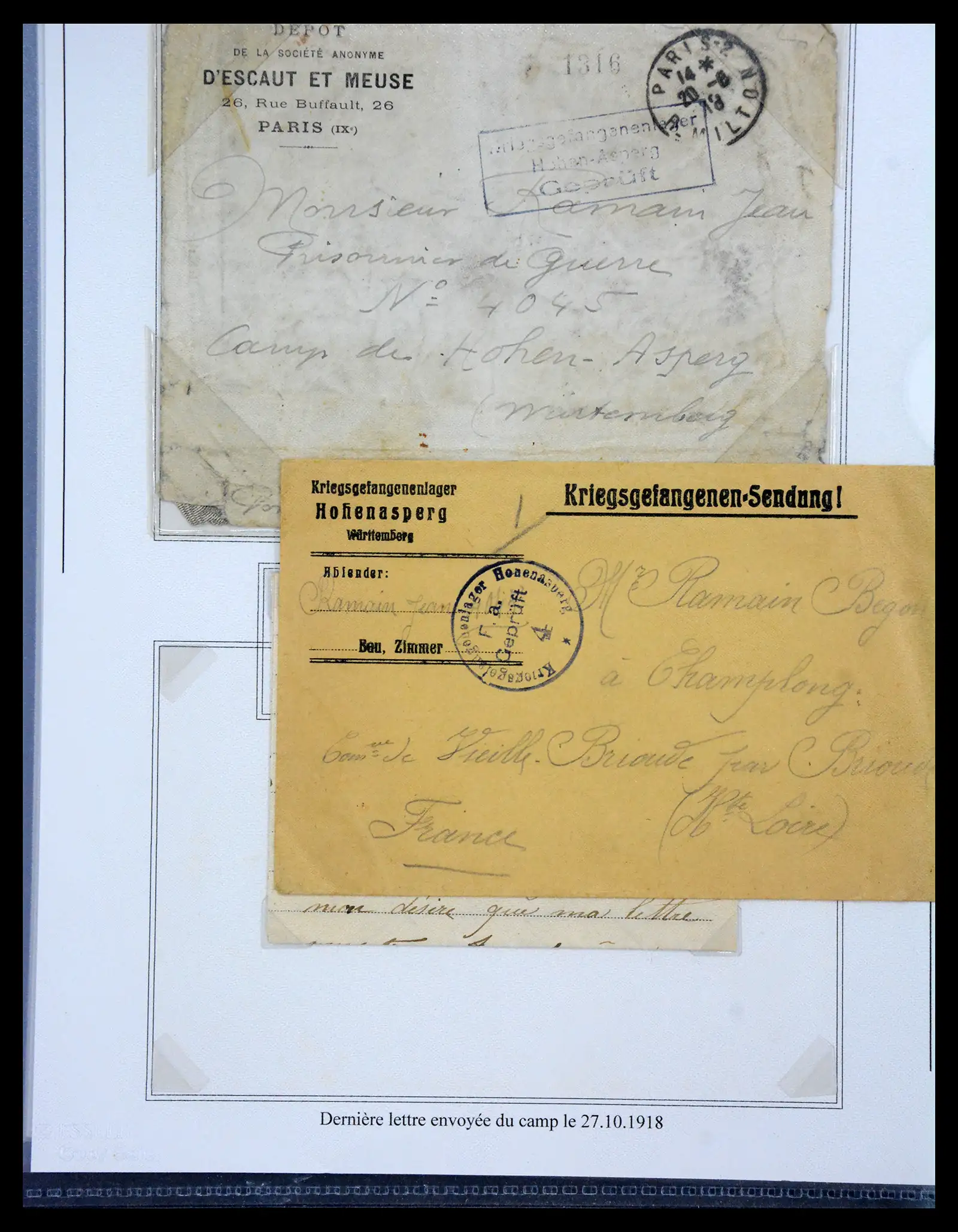 40521 0063 - Stamp collection 40521 Thematics 1st Worldwar exhitibion collection 1915-1918.