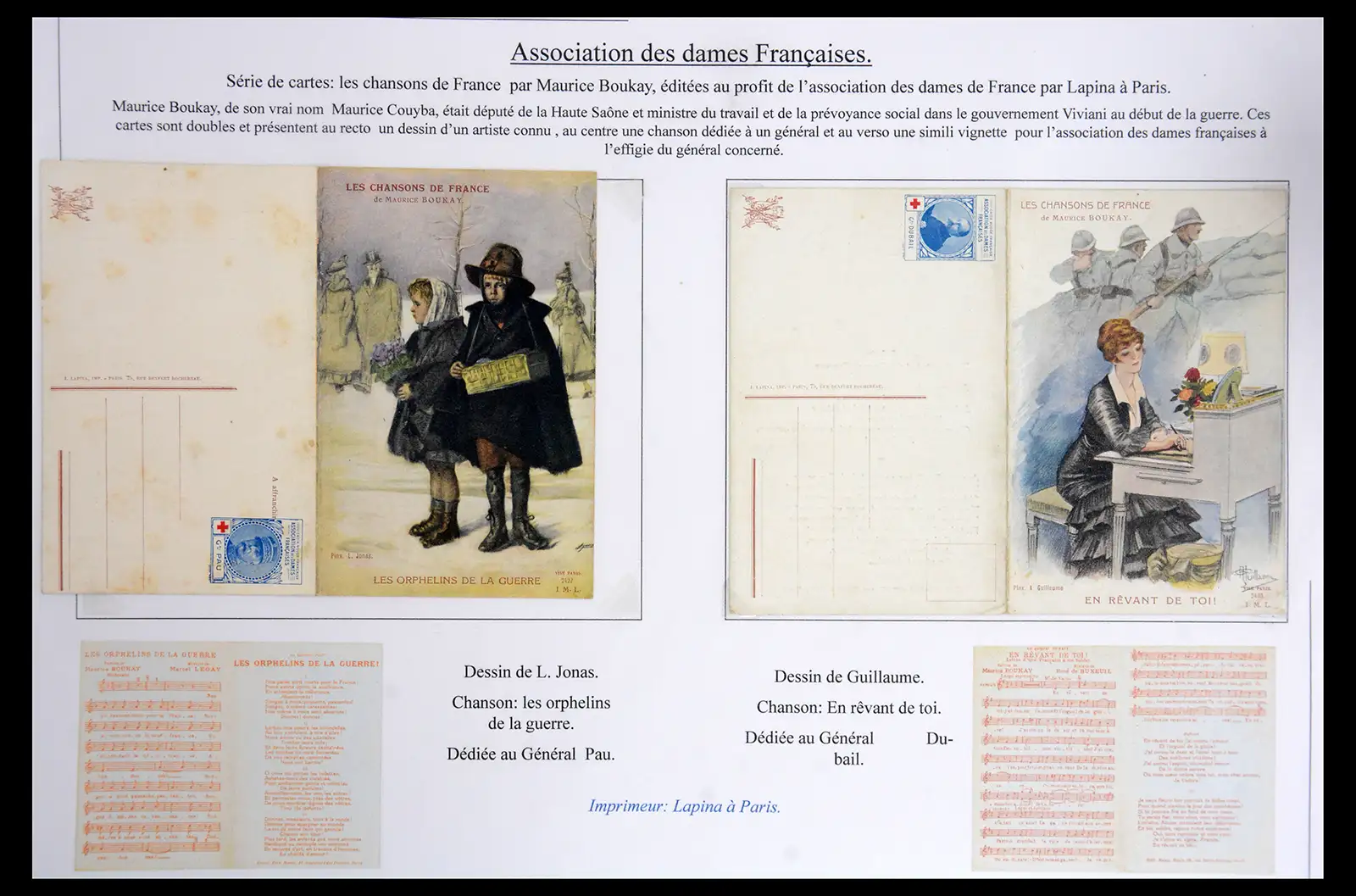 40522 0008 - Stamp collection 40522 Thematics 1st Worldwar exhitibion collection 1915