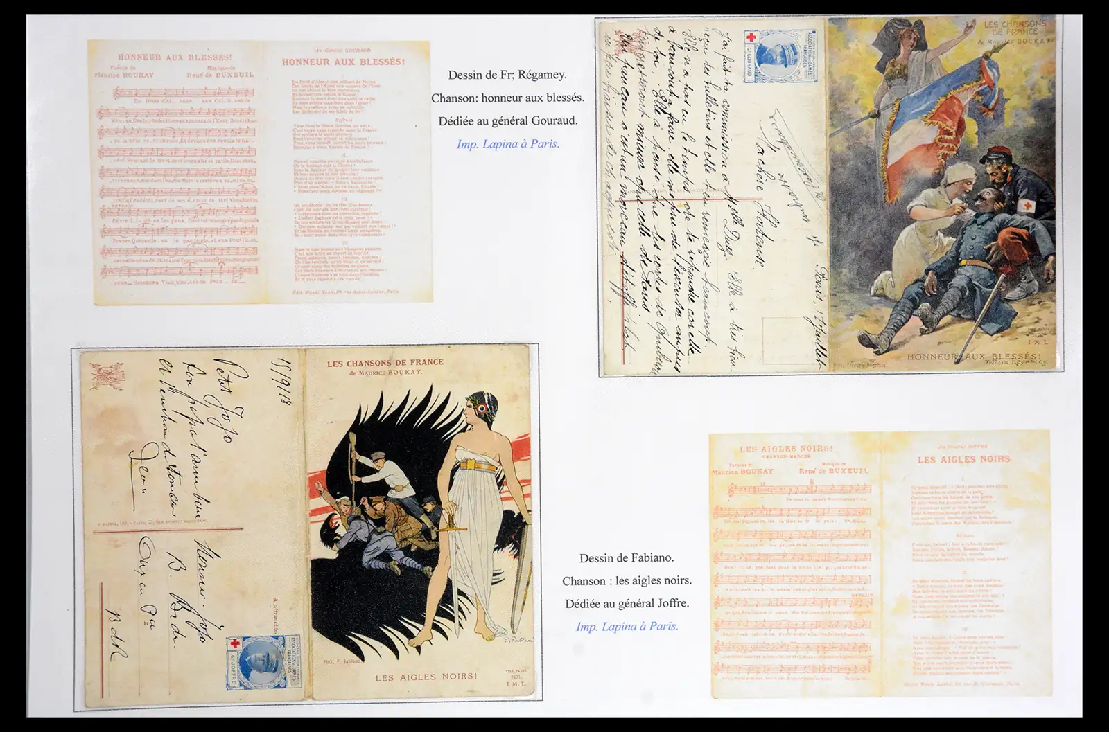 40522 0011 - Stamp collection 40522 Thematics 1st Worldwar exhitibion collection 1915