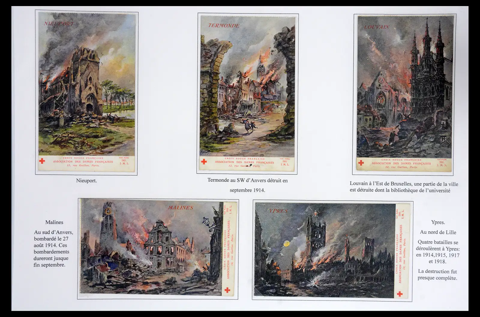 40522 0014 - Stamp collection 40522 Thematics 1st Worldwar exhitibion collection 1915