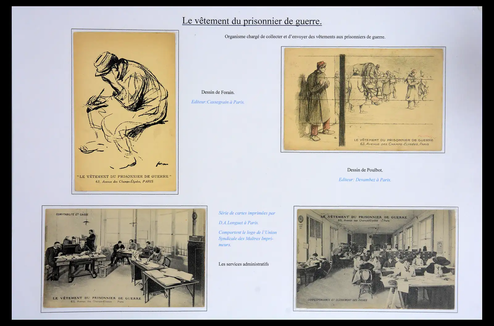 40522 0017 - Stamp collection 40522 Thematics 1st Worldwar exhitibion collection 1915