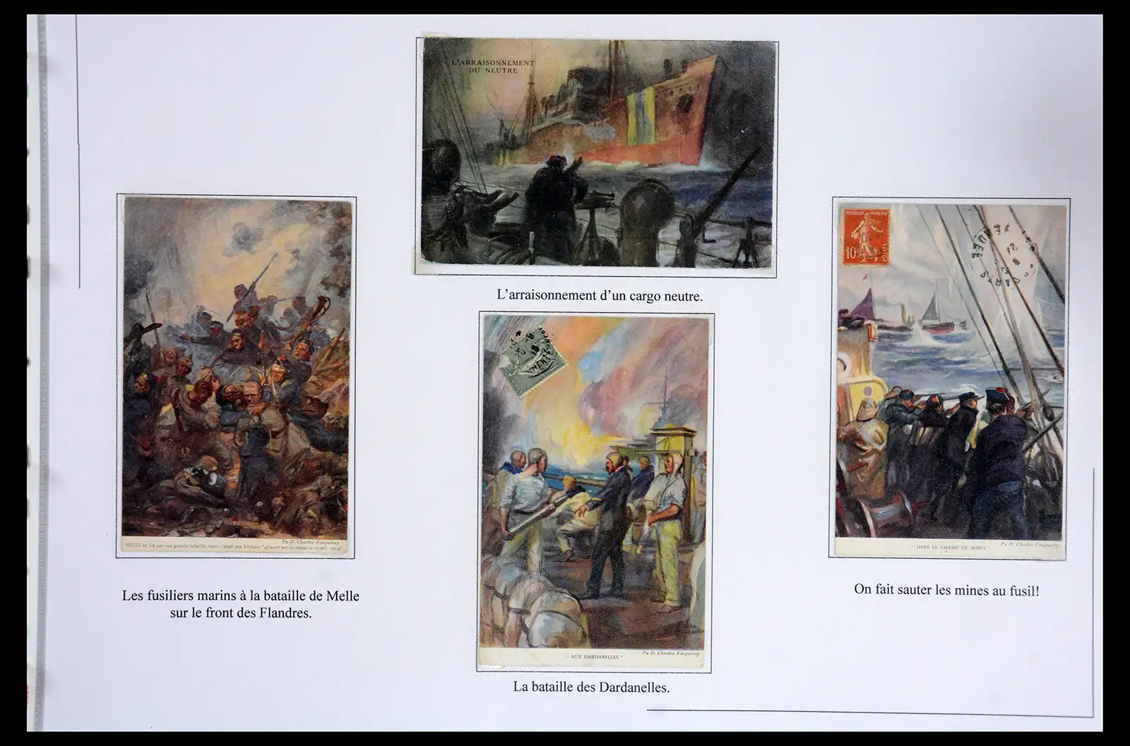 40522 0028 - Stamp collection 40522 Thematics 1st Worldwar exhitibion collection 1915-1918.