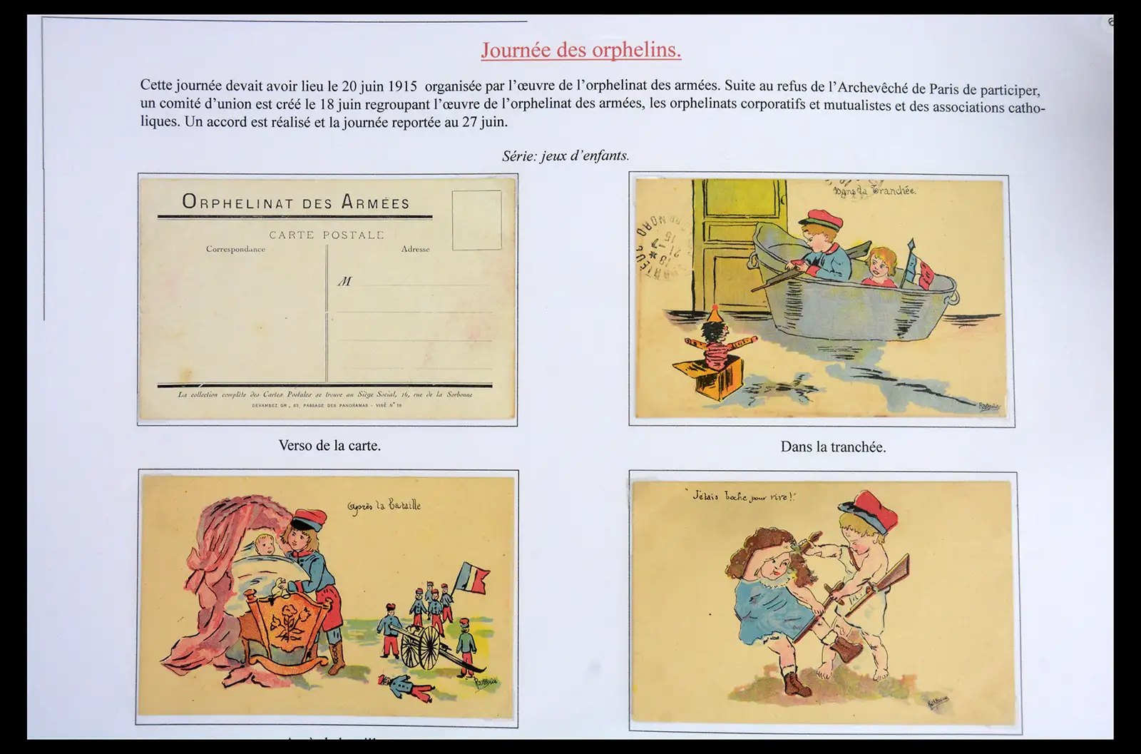 40522 0043 - Stamp collection 40522 Thematics 1st Worldwar exhitibion collection 1915-1918.