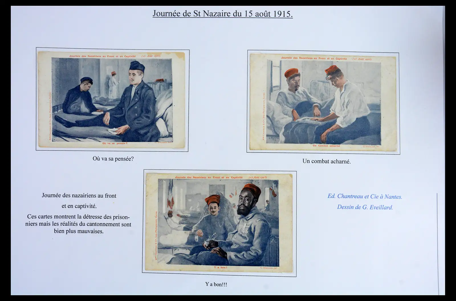 40522 0056 - Stamp collection 40522 Thematics 1st Worldwar exhitibion collection 1915-1918.