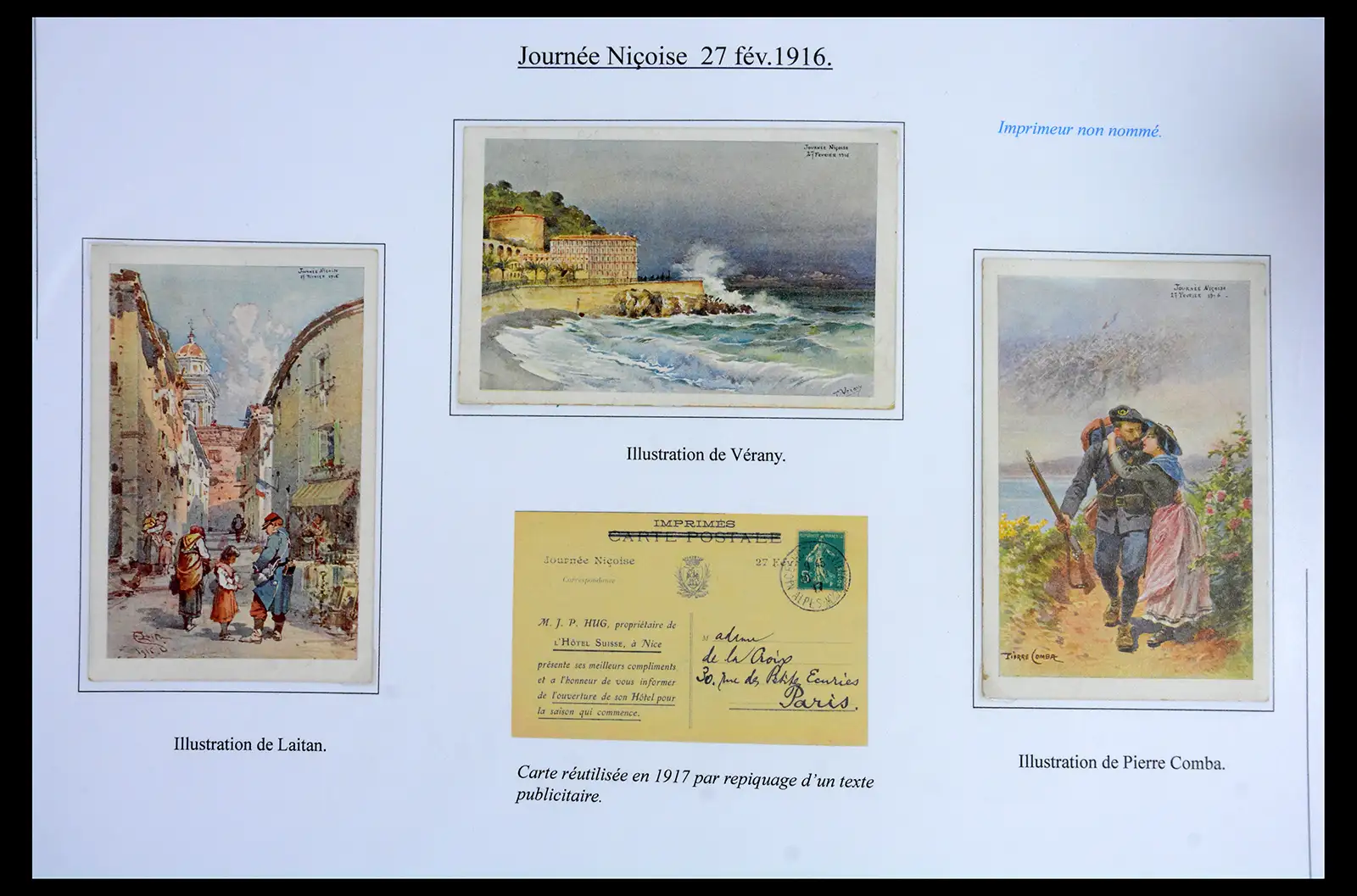 40522 0060 - Stamp collection 40522 Thematics 1st Worldwar exhitibion collection 1915-1918.