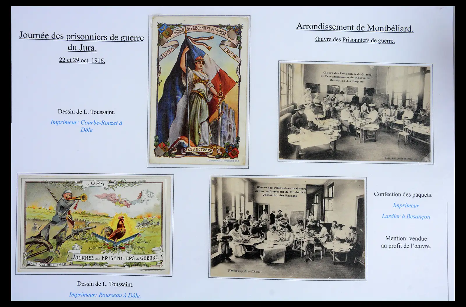 40522 0061 - Stamp collection 40522 Thematics 1st Worldwar exhitibion collection 1915-1918.