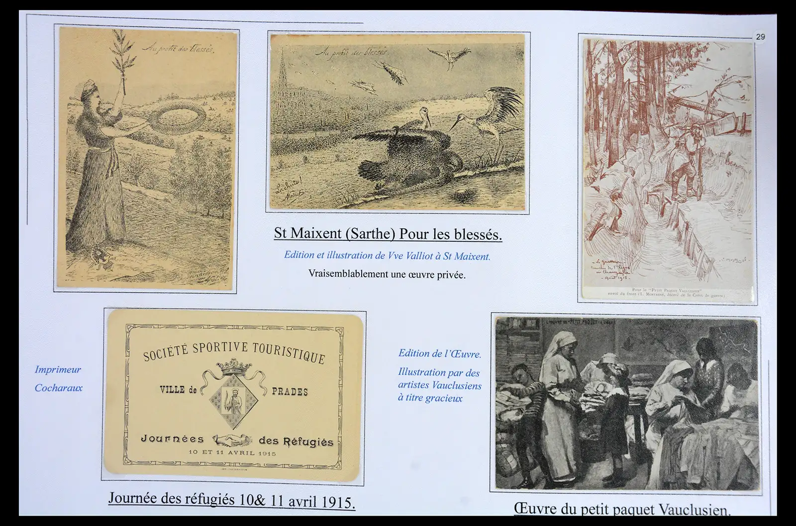 40522 0066 - Stamp collection 40522 Thematics 1st Worldwar exhitibion collection 1915-1918.