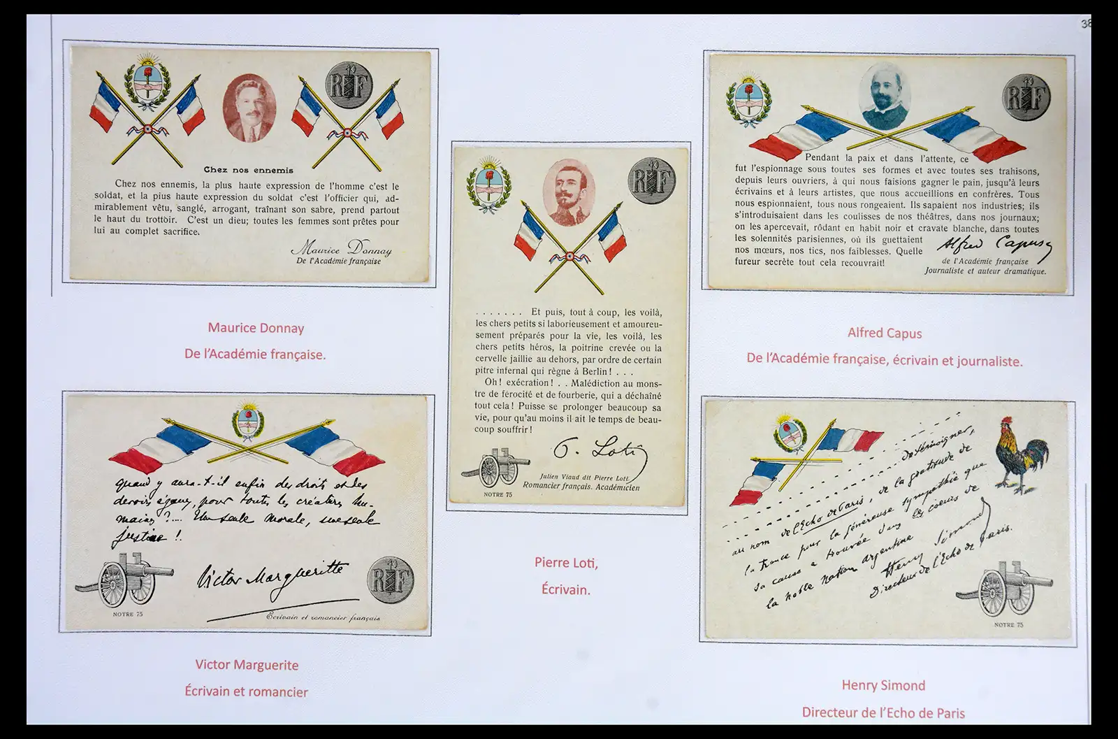 40522 0074 - Stamp collection 40522 Thematics 1st Worldwar exhitibion collection 1915-1918.