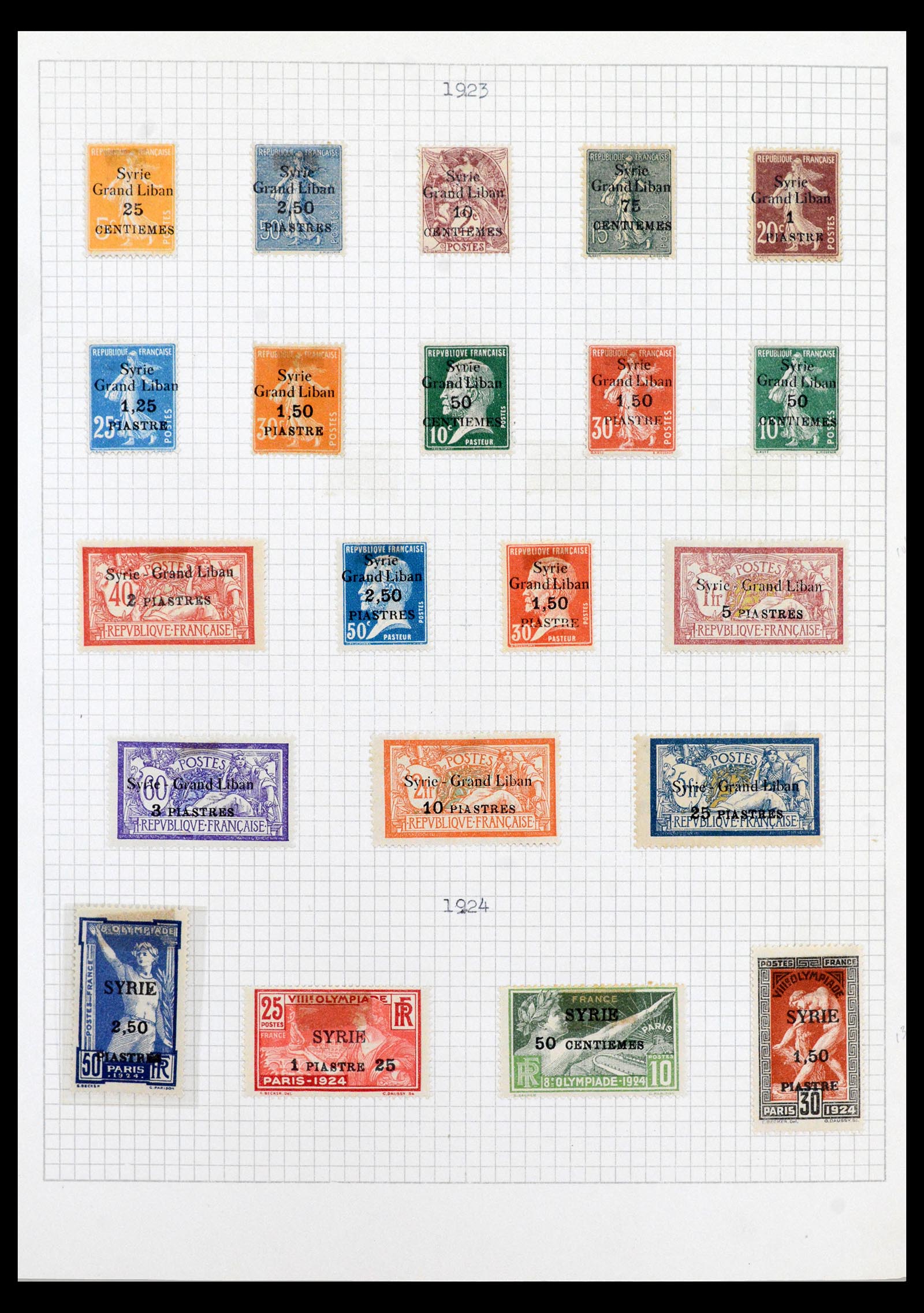 40523 0002 - Postzegel verzameling 40523 Syrië 1921-1980.