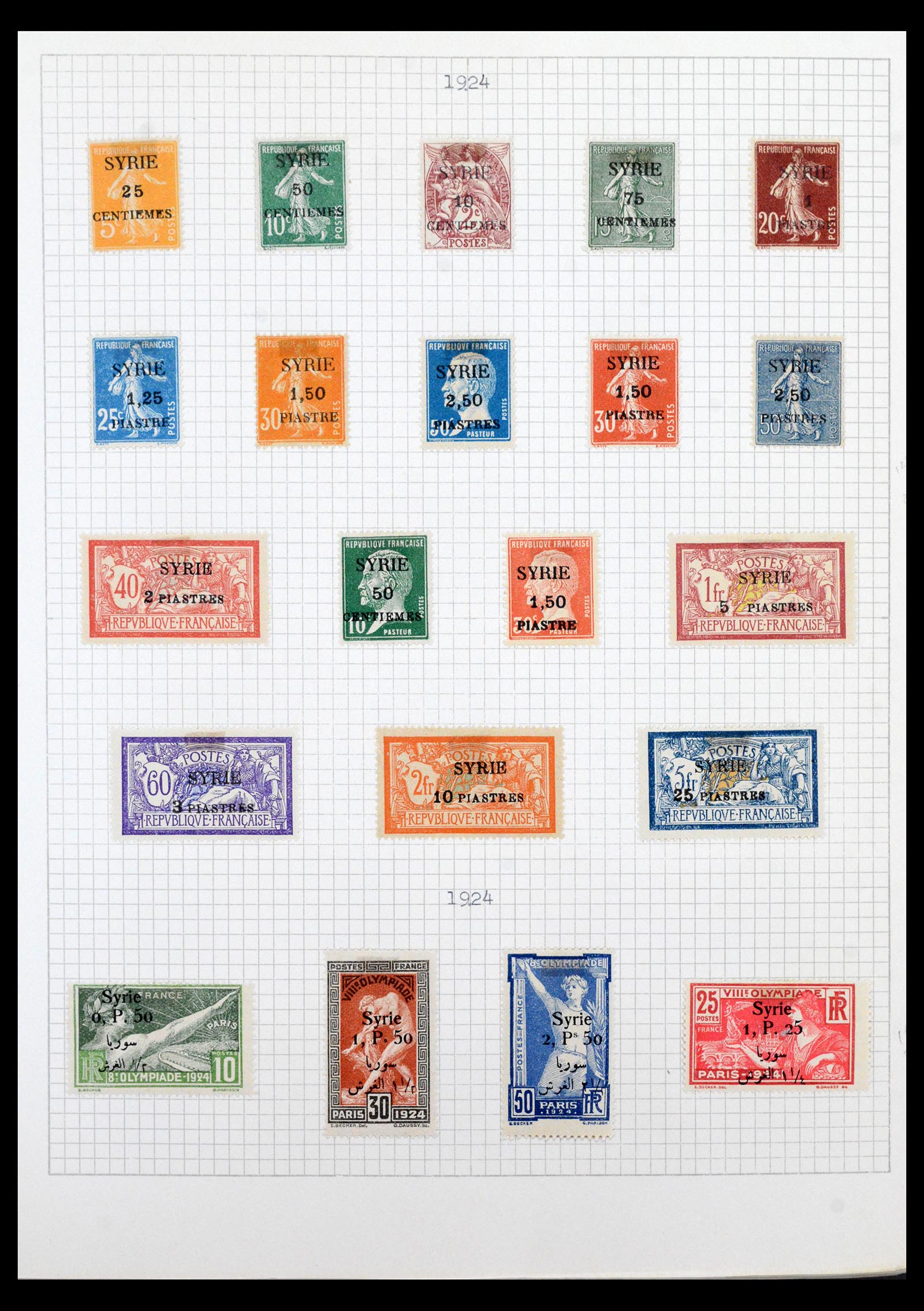40523 0003 - Postzegel verzameling 40523 Syrië 1921-1980.