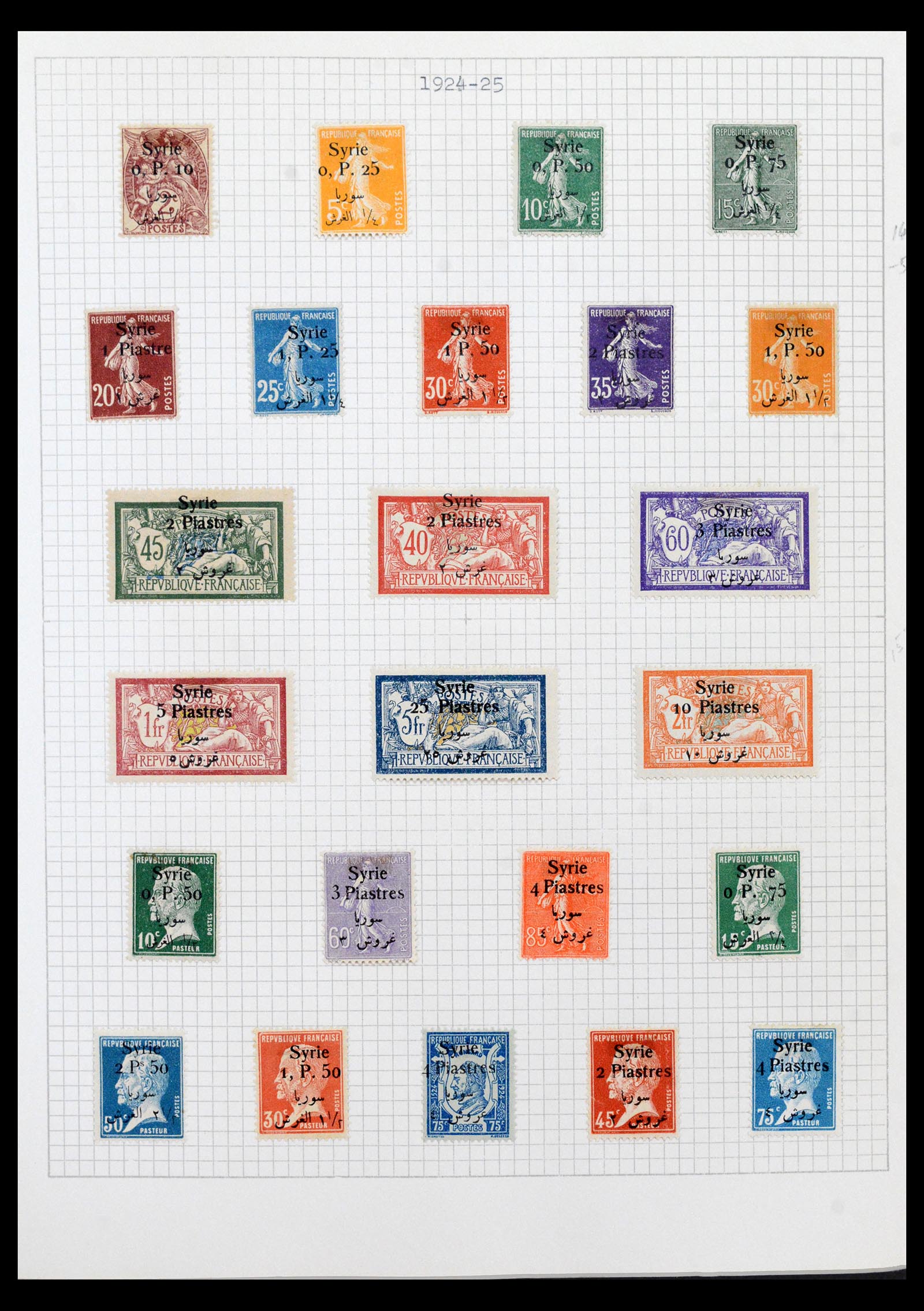 40523 0004 - Postzegel verzameling 40523 Syrië 1921-1980.