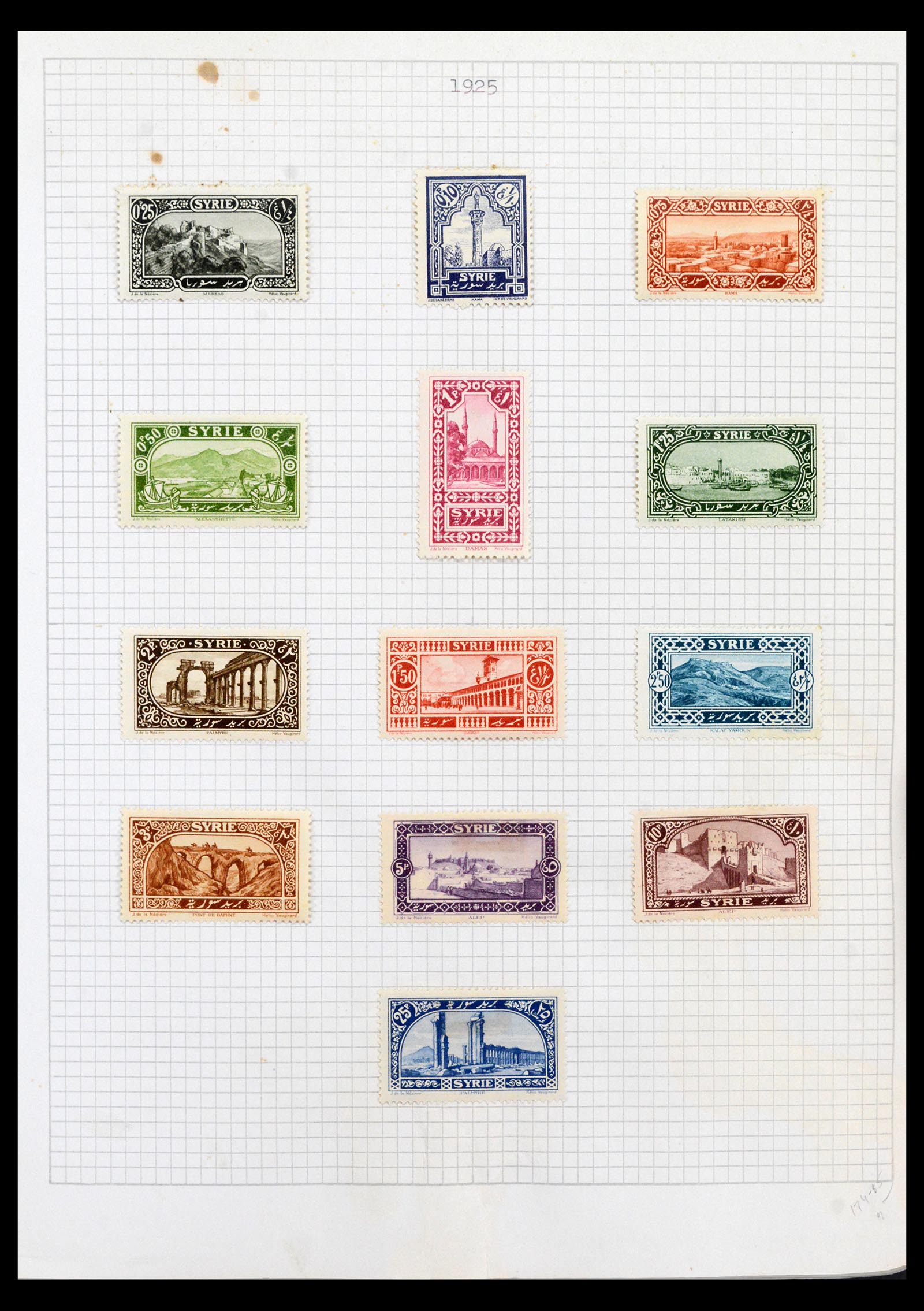 40523 0005 - Postzegel verzameling 40523 Syrië 1921-1980.