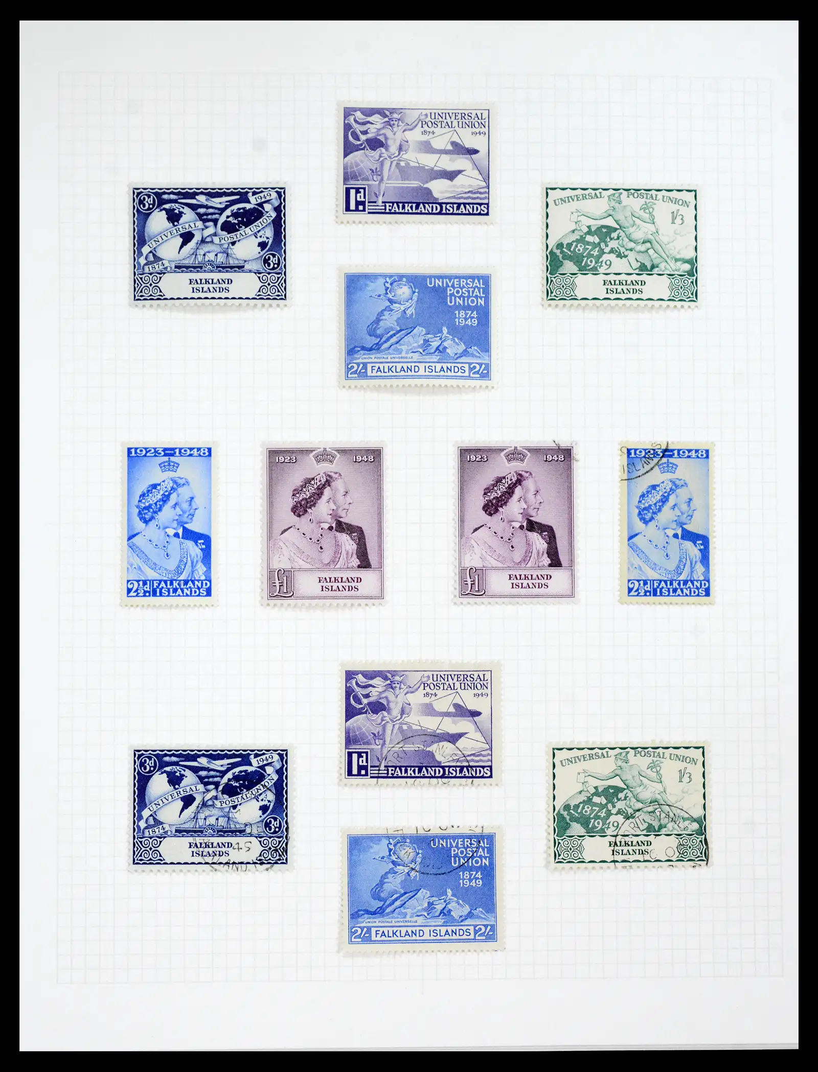40525 0021 - Stamp collection 40525 Falkland Islands supercollection 1869-1970.