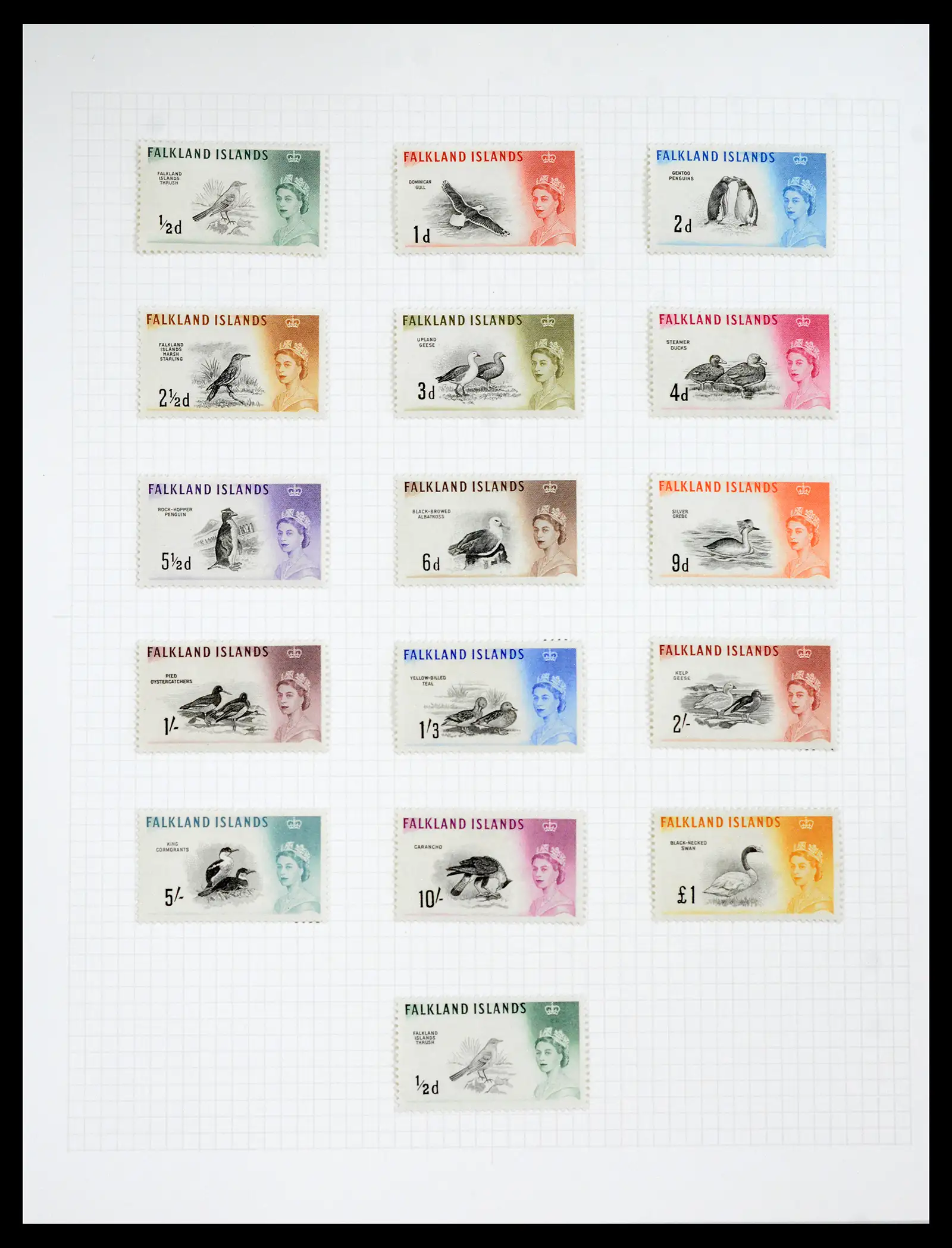 40525 0025 - Stamp collection 40525 Falkland Islands supercollection 1869-1970.