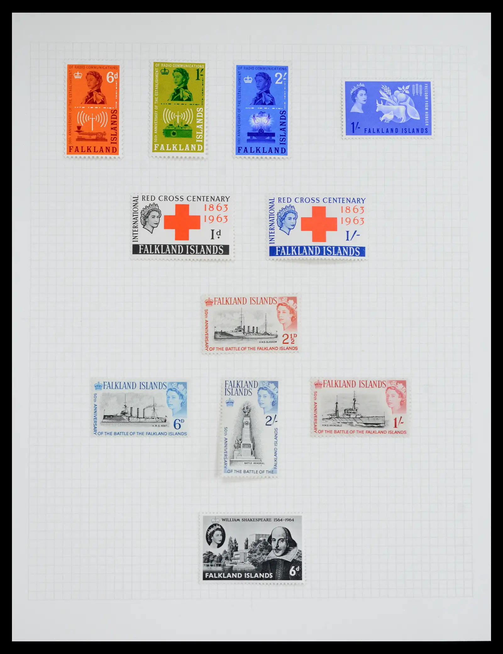 40525 0027 - Stamp collection 40525 Falkland Islands supercollection 1869-1970.