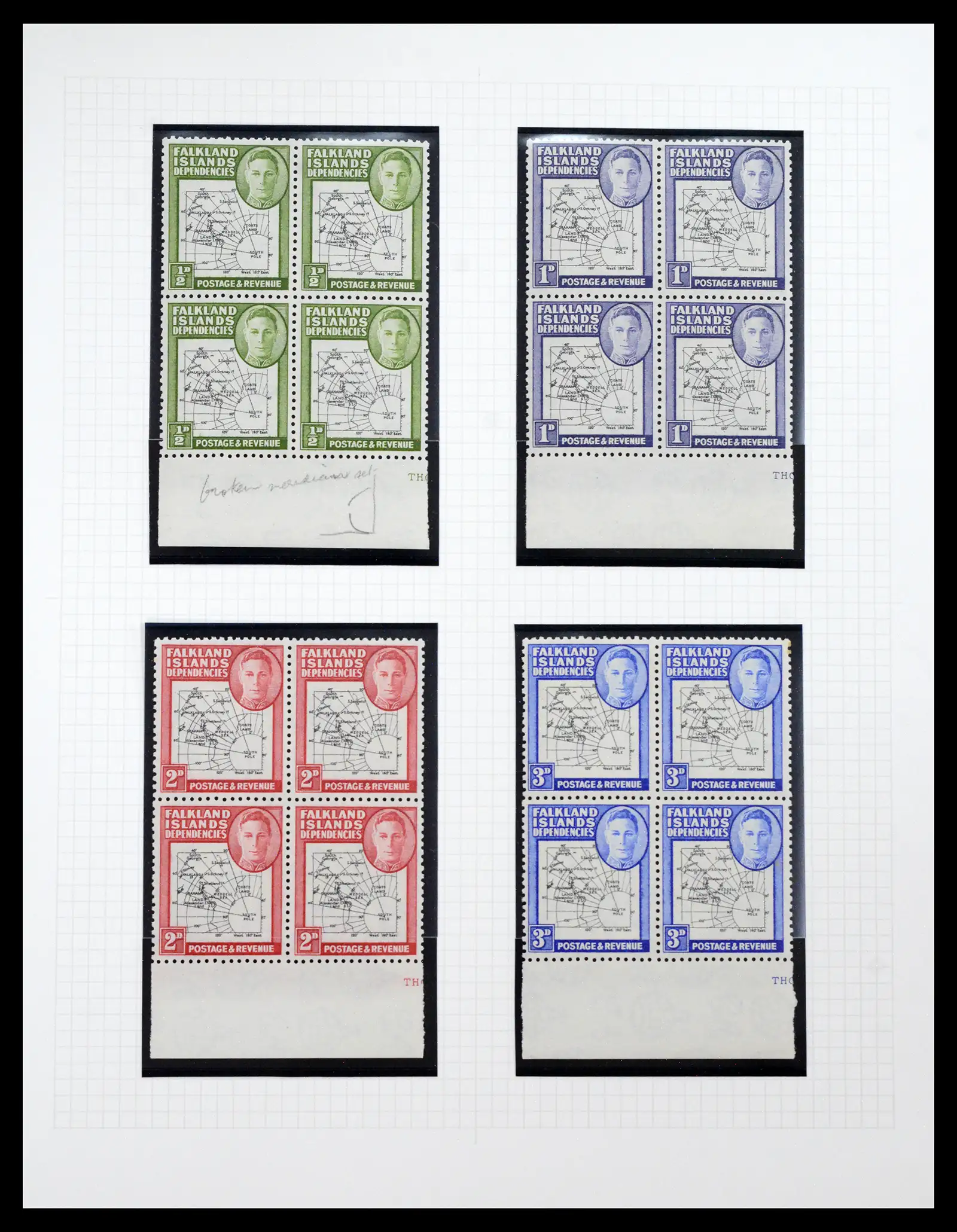 40525 0037 - Stamp collection 40525 Falkland Islands supercollection 1869-1970.