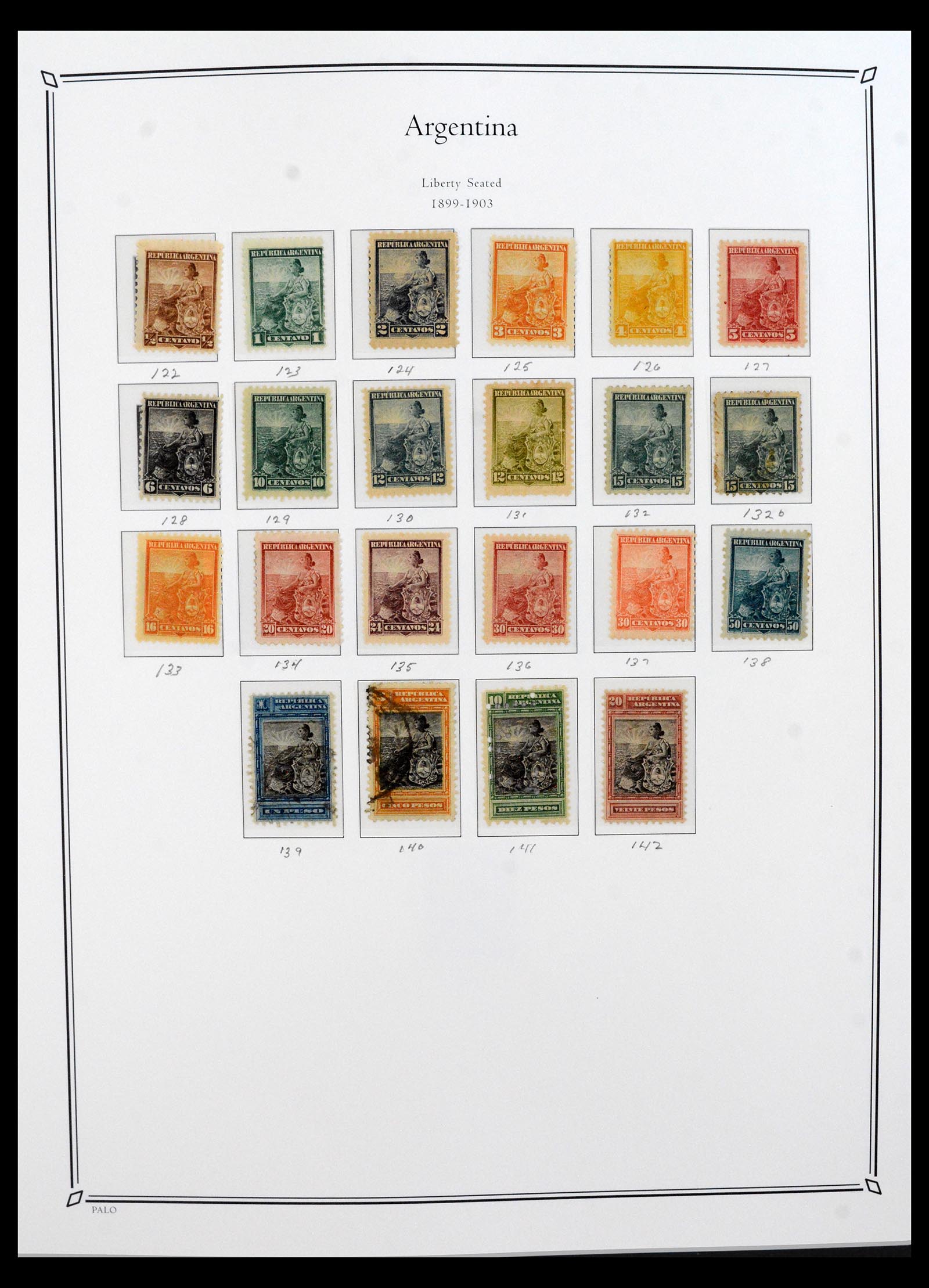 40526 0009 - Postzegel verzameling 40526 Argentinië 1858-1997.