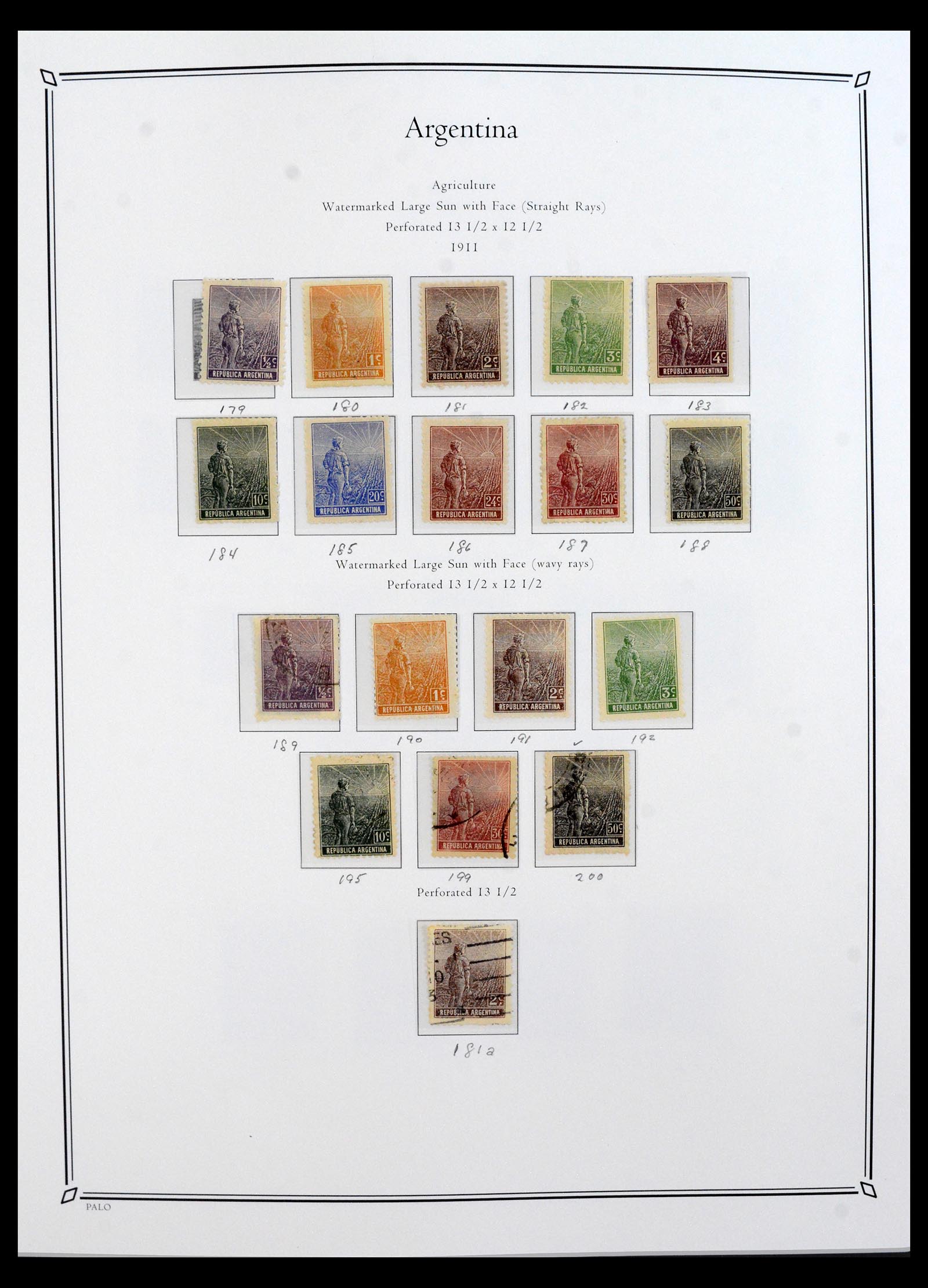 40526 0012 - Postzegel verzameling 40526 Argentinië 1858-1997.