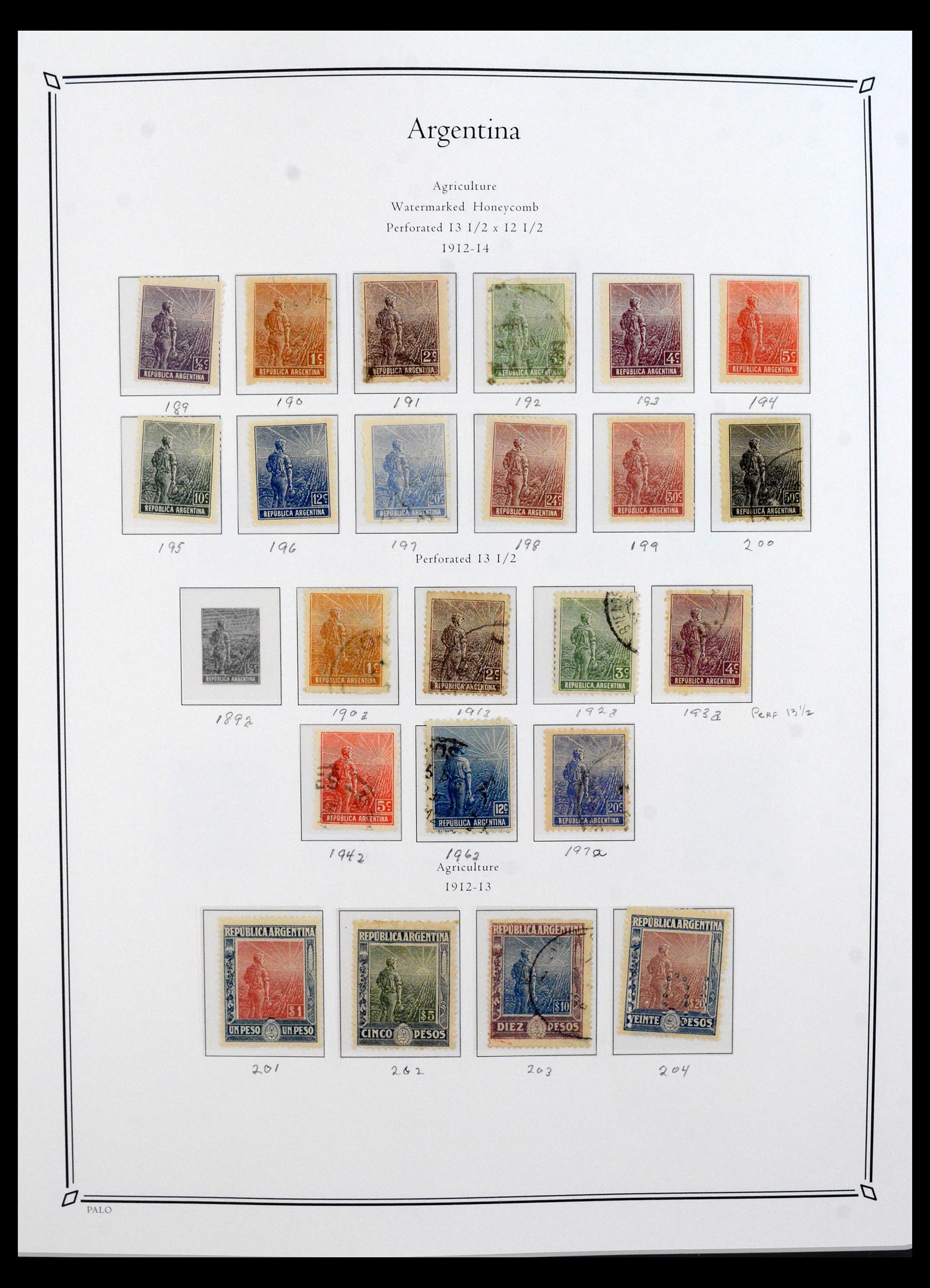 40526 0013 - Postzegel verzameling 40526 Argentinië 1858-1997.