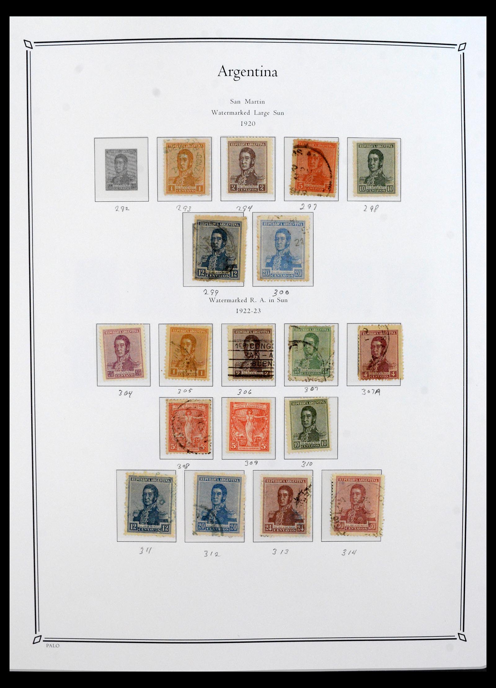 40526 0019 - Postzegel verzameling 40526 Argentinië 1858-1997.