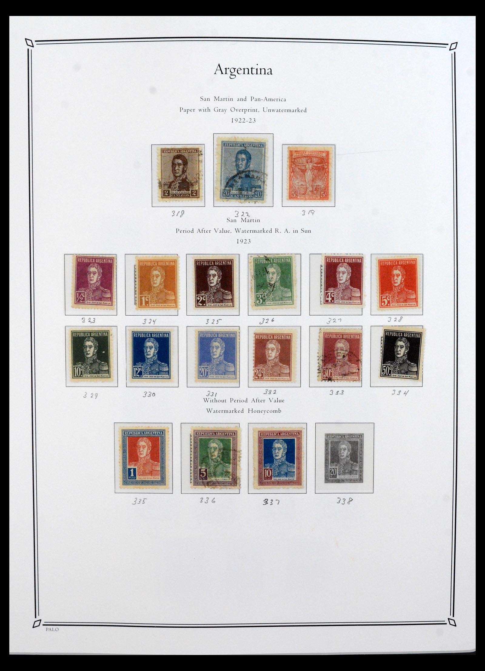 40526 0020 - Postzegel verzameling 40526 Argentinië 1858-1997.
