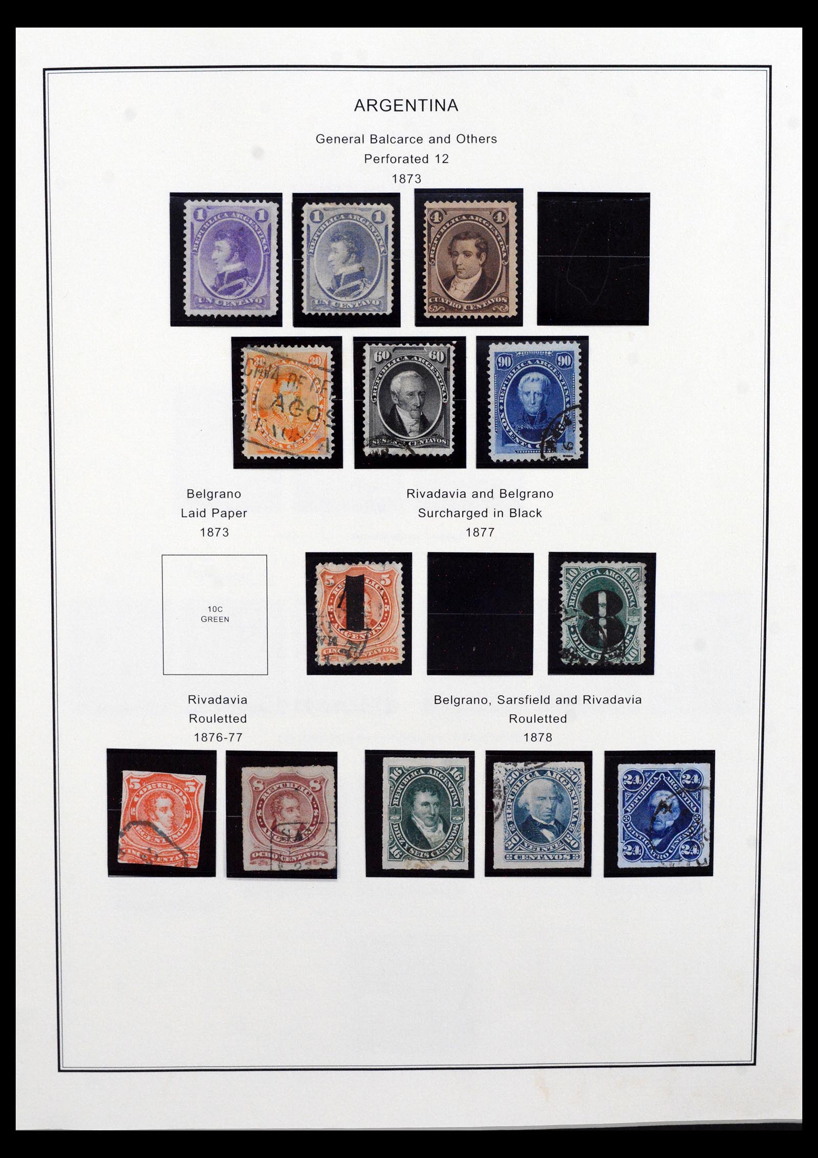 40527 0004 - Postzegel verzameling 40527 Argentinië 1858-1999.