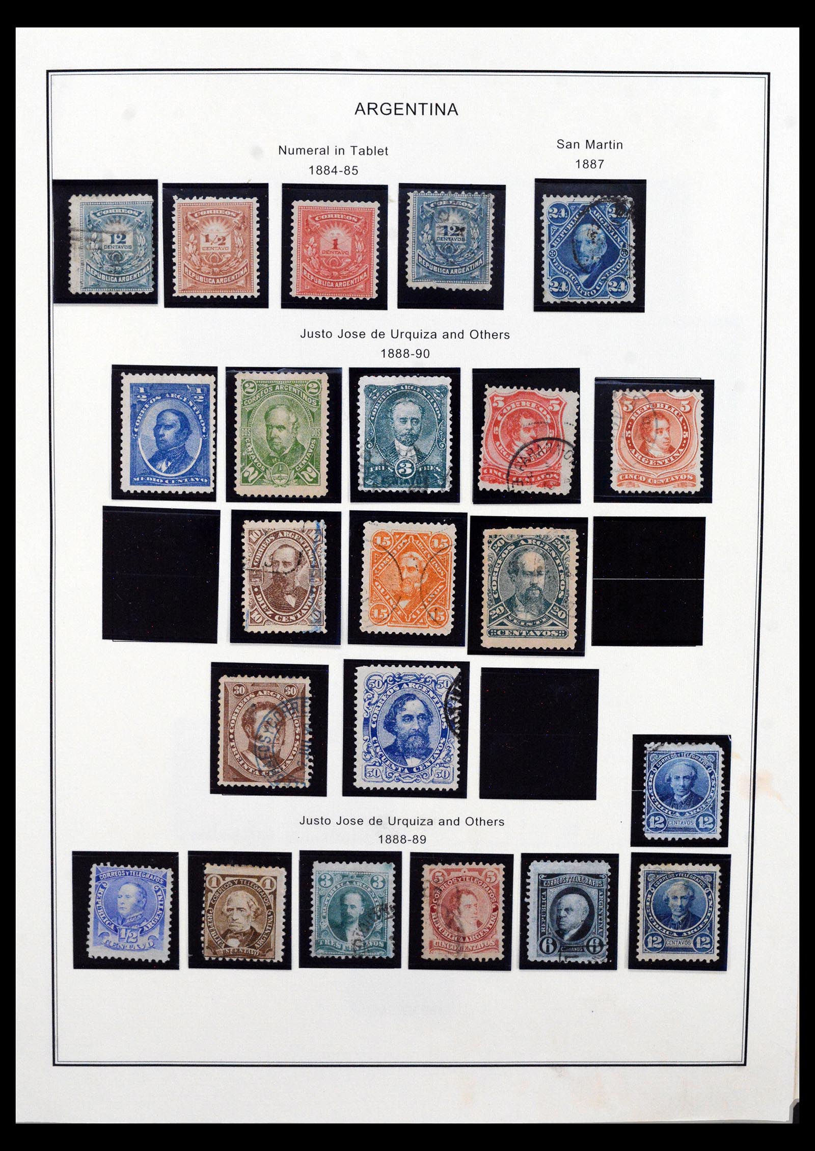 40527 0006 - Postzegel verzameling 40527 Argentinië 1858-1999.