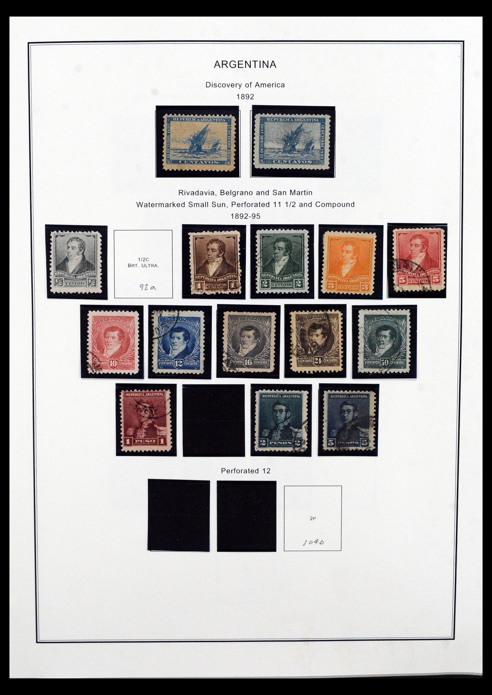 40527 0008 - Postzegel verzameling 40527 Argentinië 1858-1999.