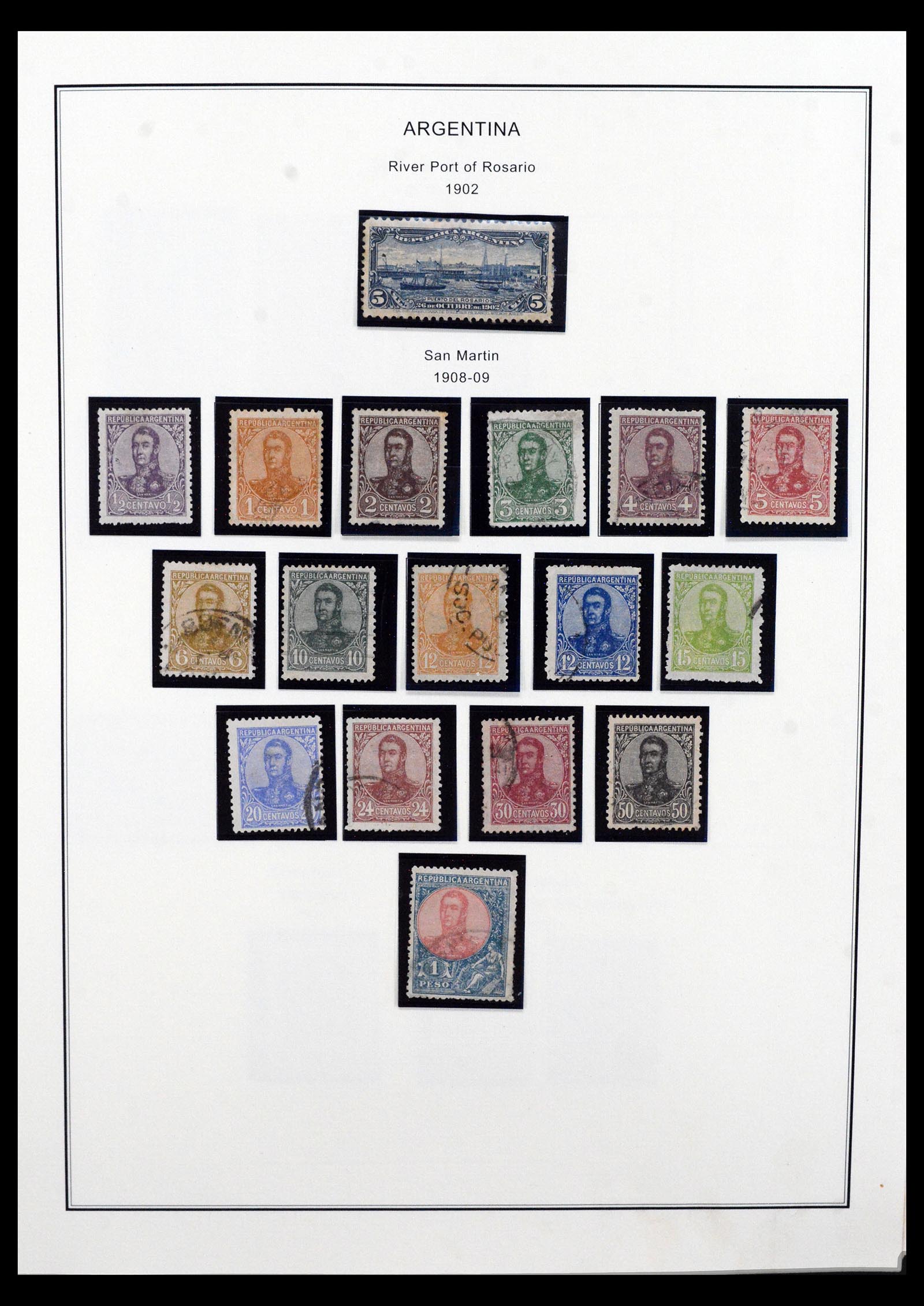 40527 0011 - Postzegel verzameling 40527 Argentinië 1858-1999.