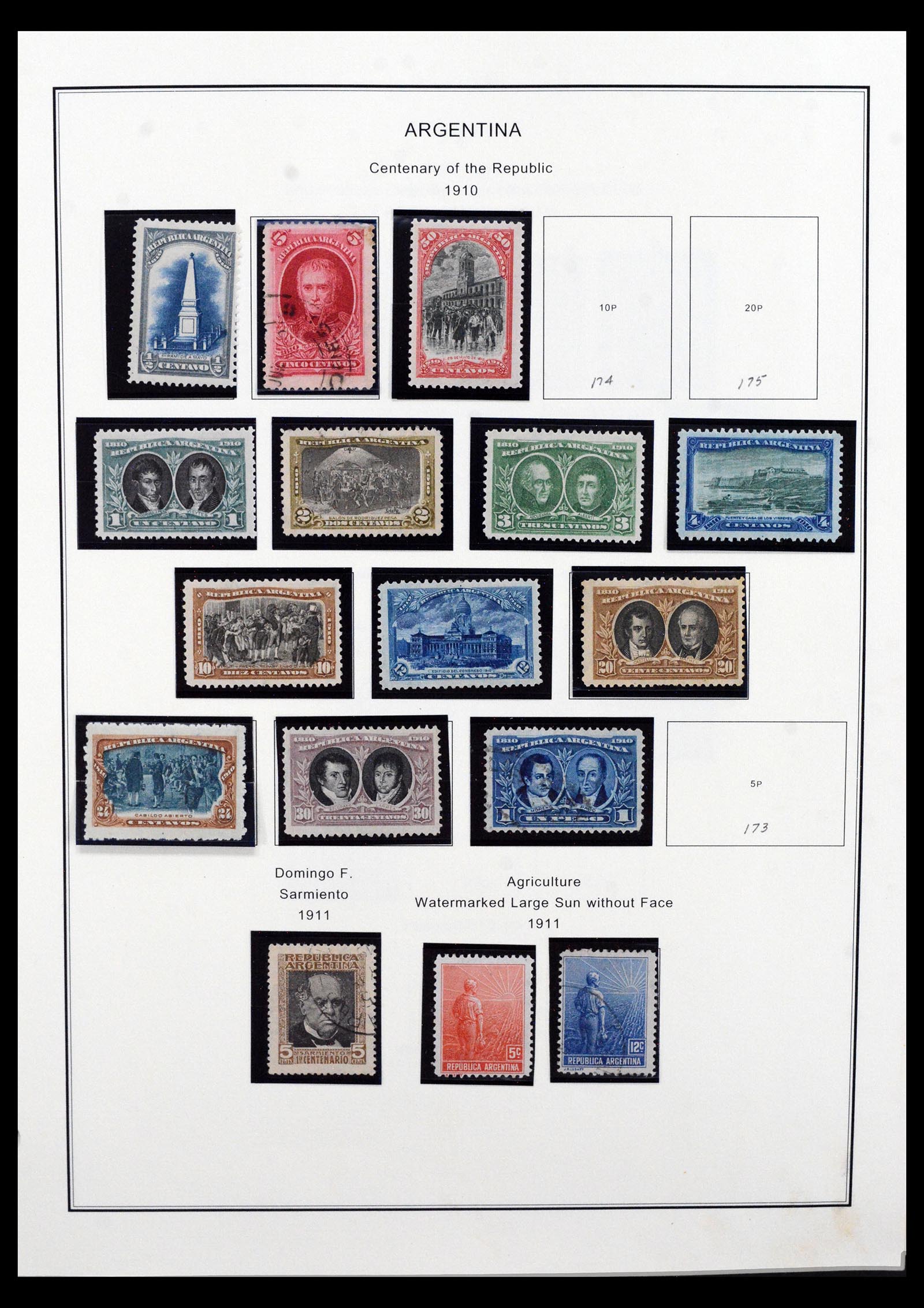 40527 0012 - Postzegel verzameling 40527 Argentinië 1858-1999.