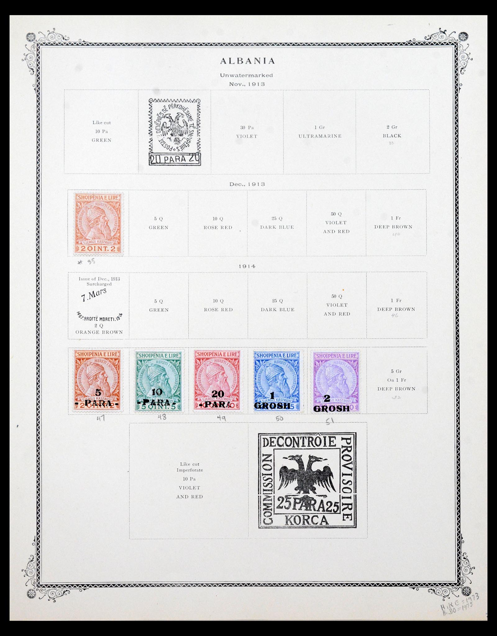 40528 0001 - Postzegel verzameling 40528 Zuid-Oost Europa 1861-1940.