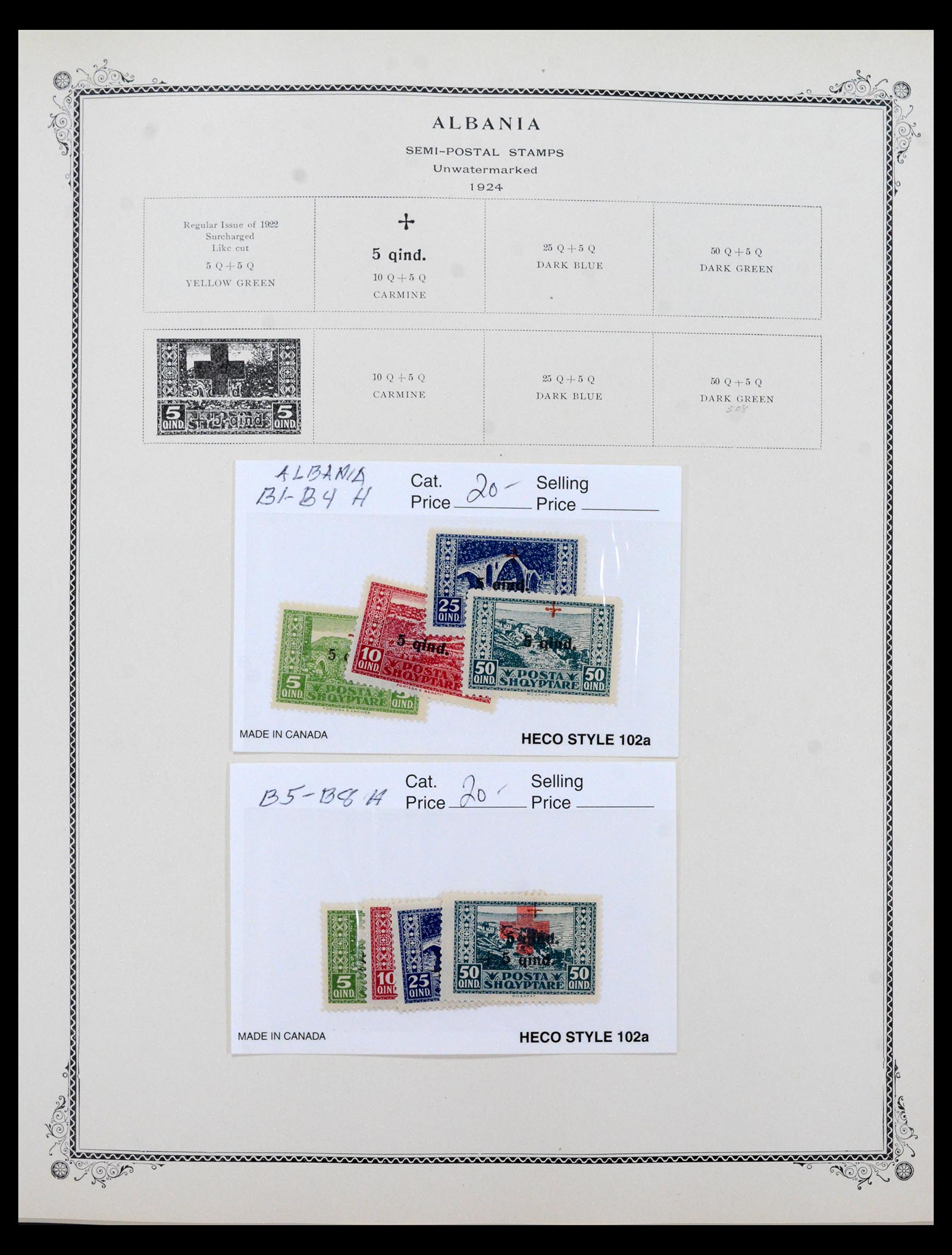 40528 0010 - Postzegel verzameling 40528 Zuid-Oost Europa 1861-1940.