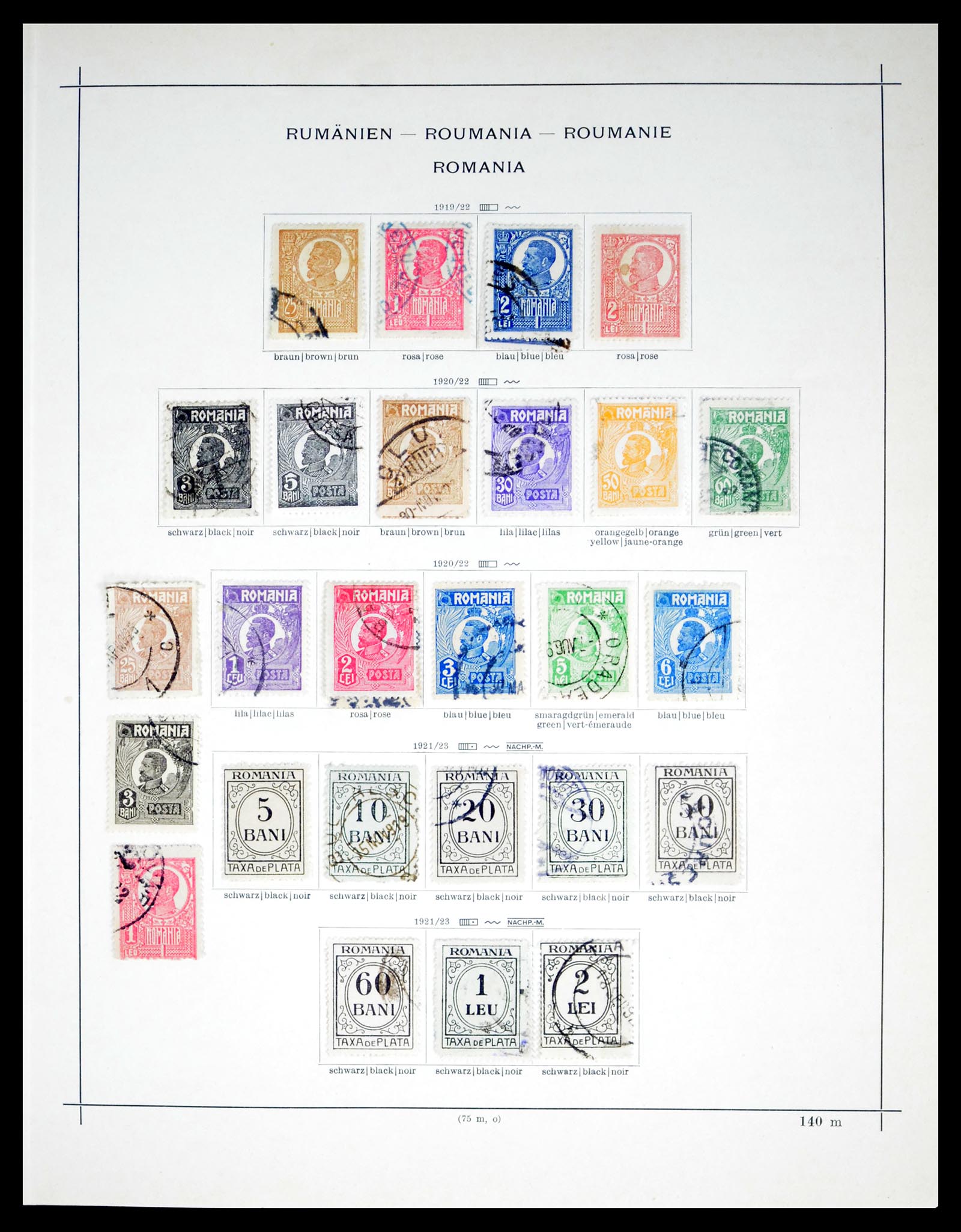 40529 0013 - Stamp collection 40529 Romania 1865-1942.