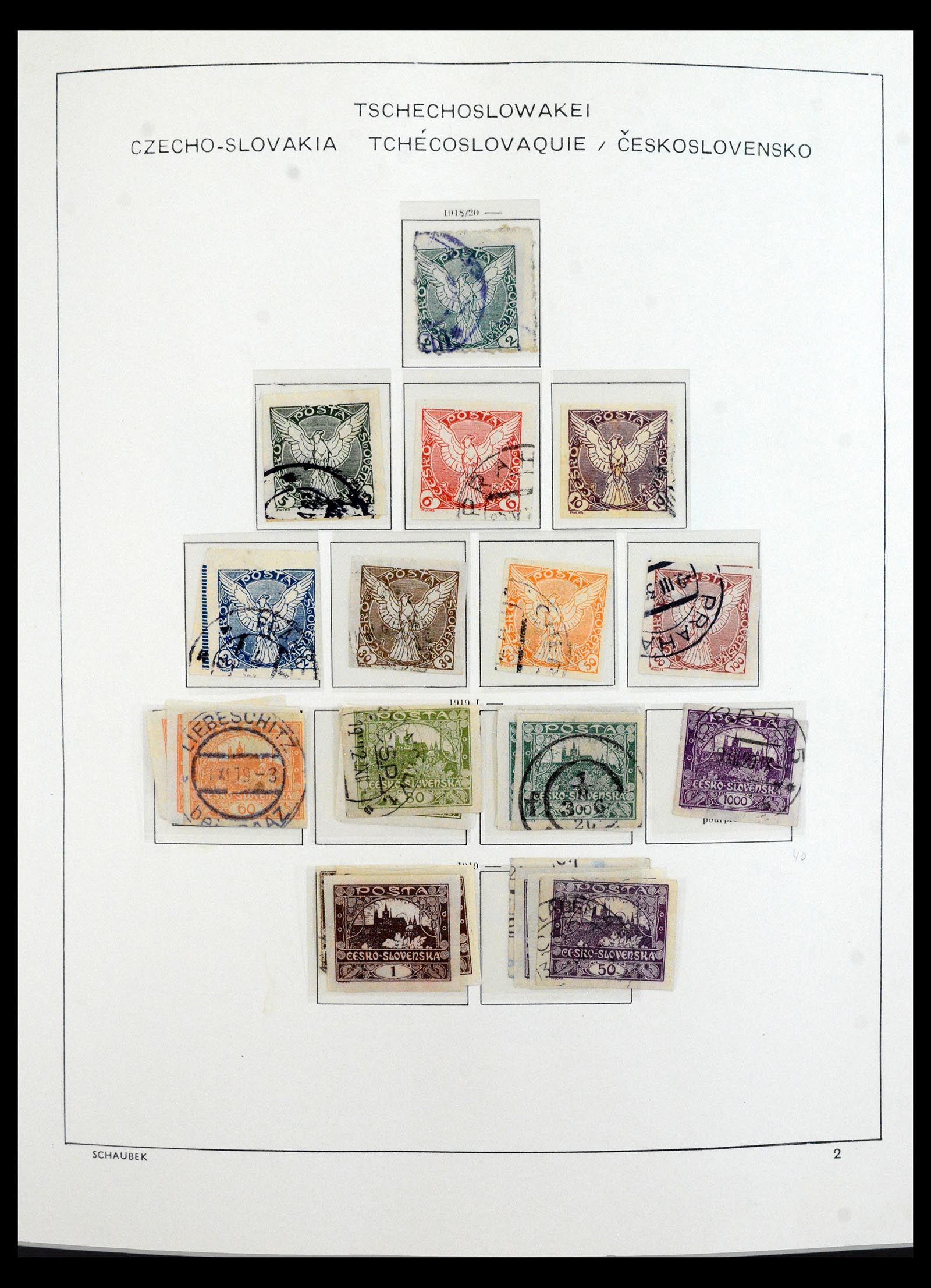 40532 0005 - Postzegel verzameling 40532 Tsjechoslowakije 1918-1991.