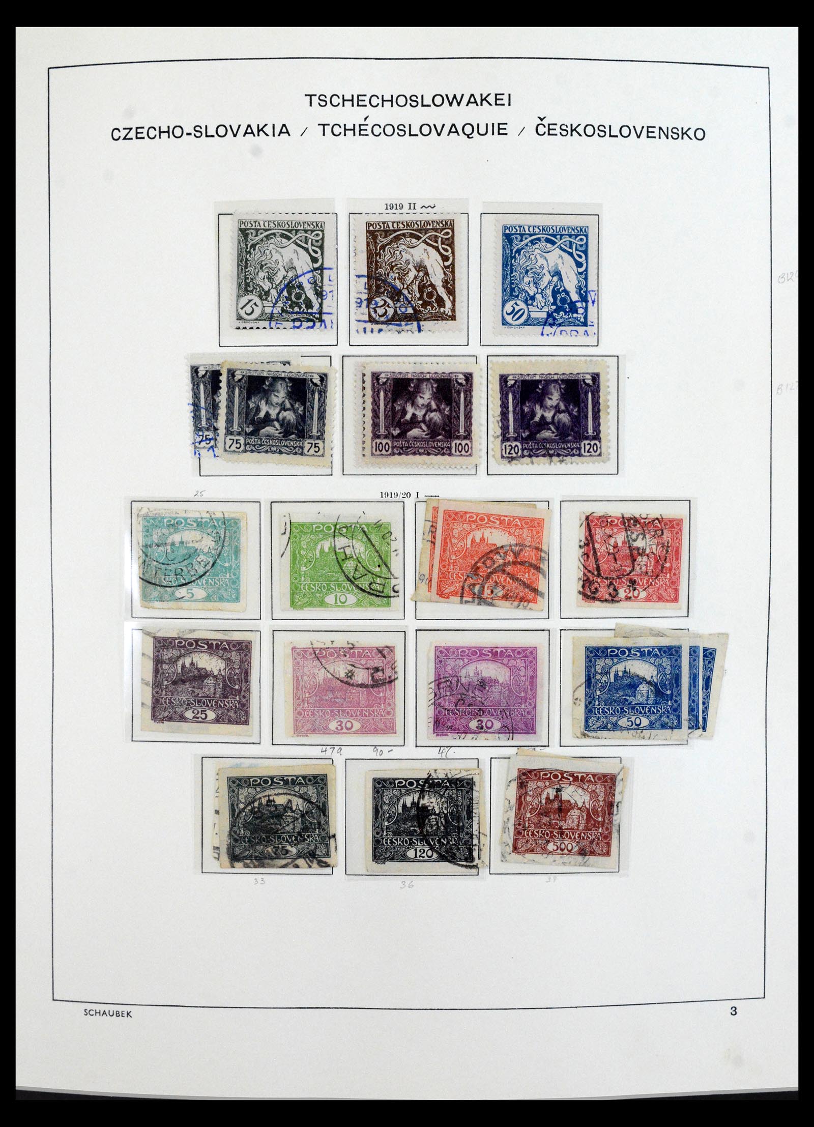 40532 0007 - Postzegel verzameling 40532 Tsjechoslowakije 1918-1991.
