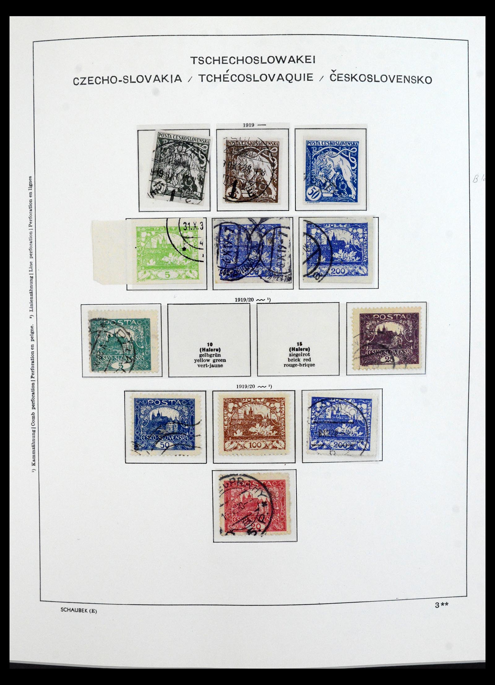 40532 0009 - Postzegel verzameling 40532 Tsjechoslowakije 1918-1991.