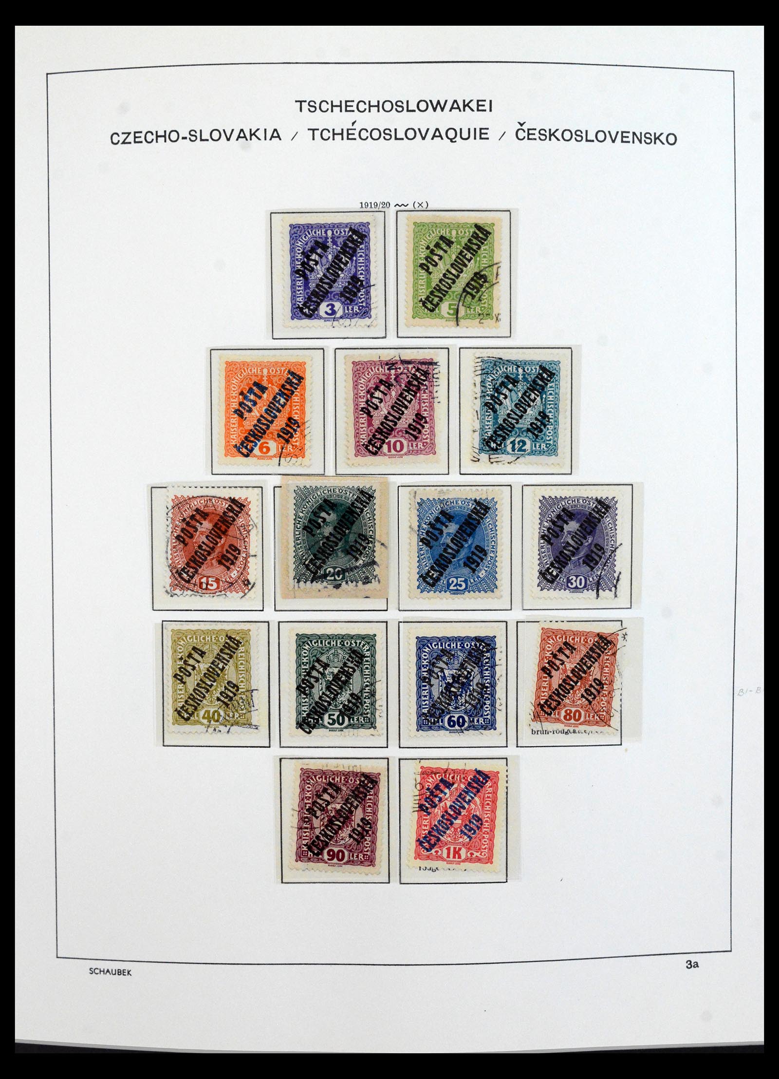 40532 0011 - Postzegel verzameling 40532 Tsjechoslowakije 1918-1991.