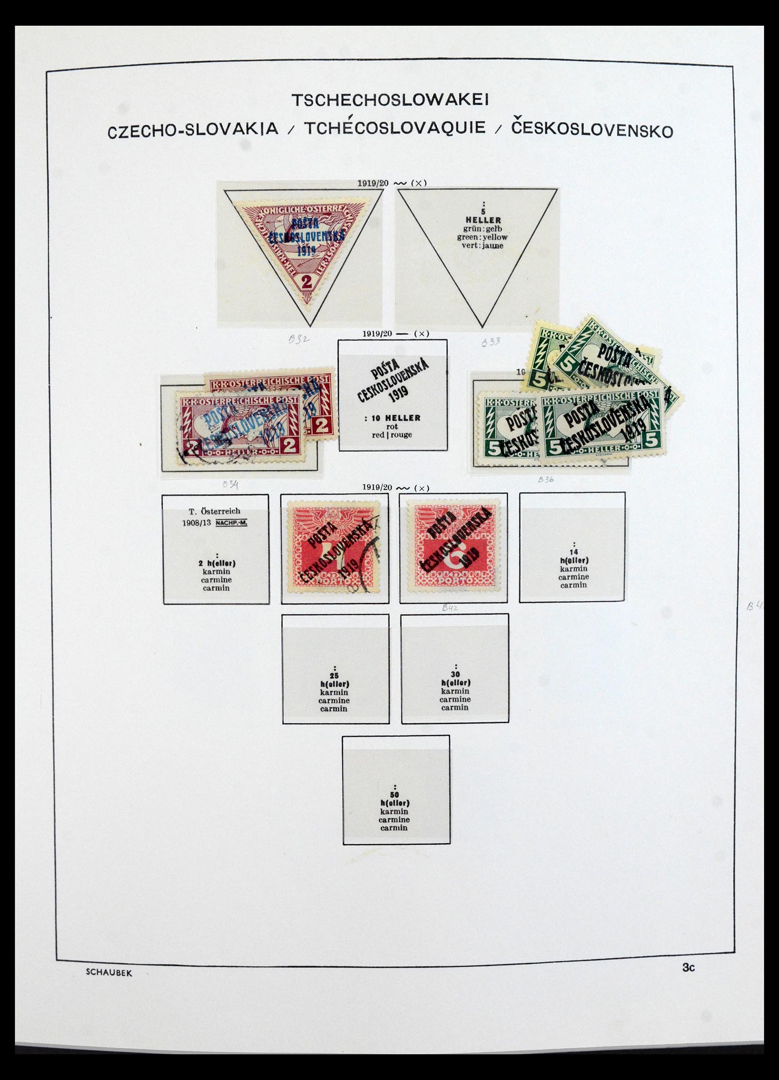 40532 0013 - Postzegel verzameling 40532 Tsjechoslowakije 1918-1991.