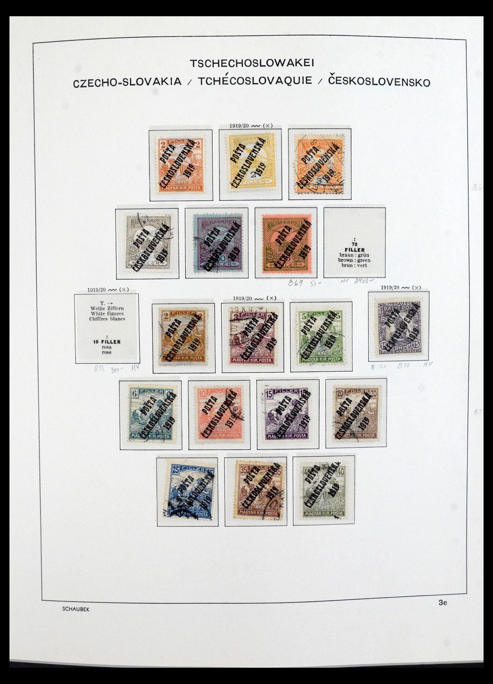 40532 0015 - Postzegel verzameling 40532 Tsjechoslowakije 1918-1991.