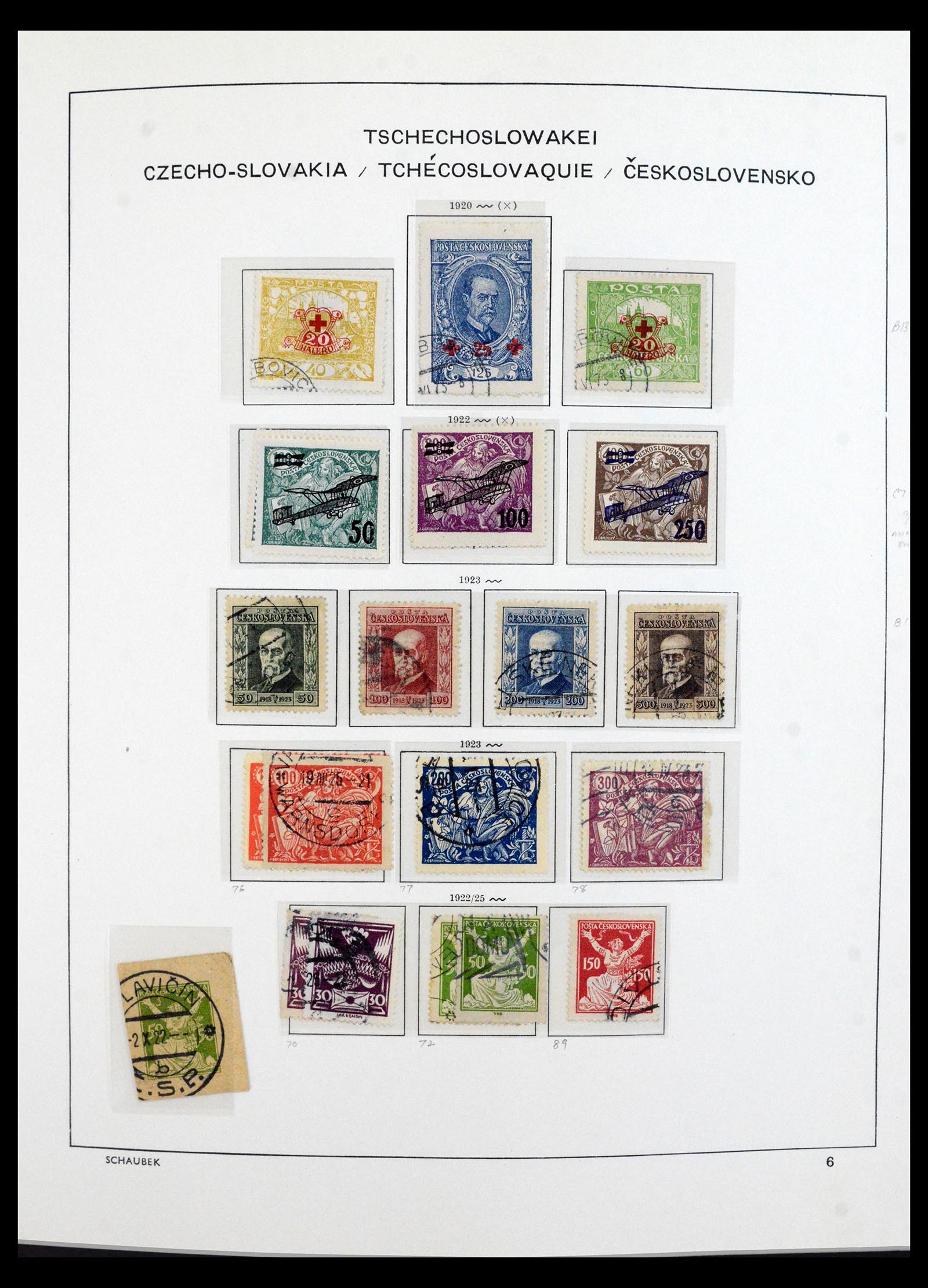 40532 0020 - Postzegel verzameling 40532 Tsjechoslowakije 1918-1991.